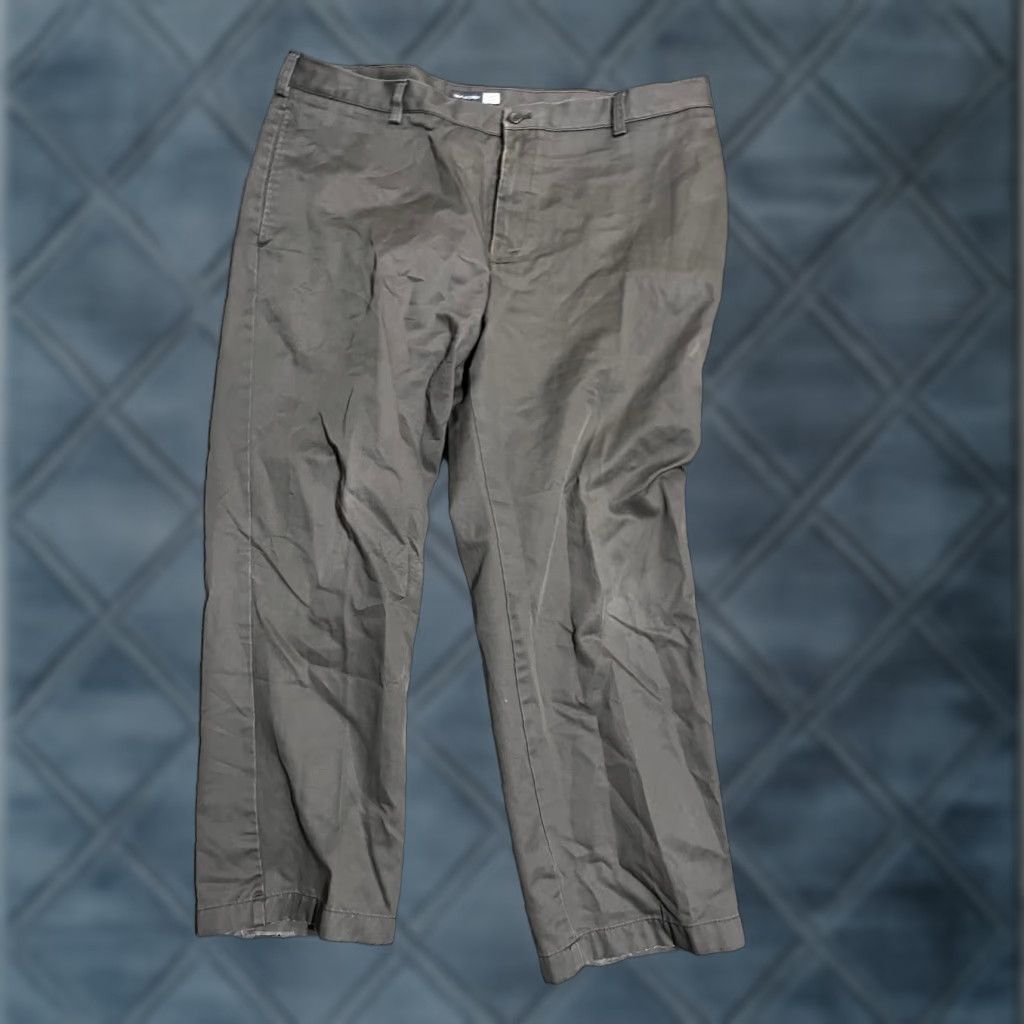 Van Heusen Van Heusen Classic Fit Pants Gray 40x29 Flat Front Men Size US 40 / EU 56 - 1 Thumbnail