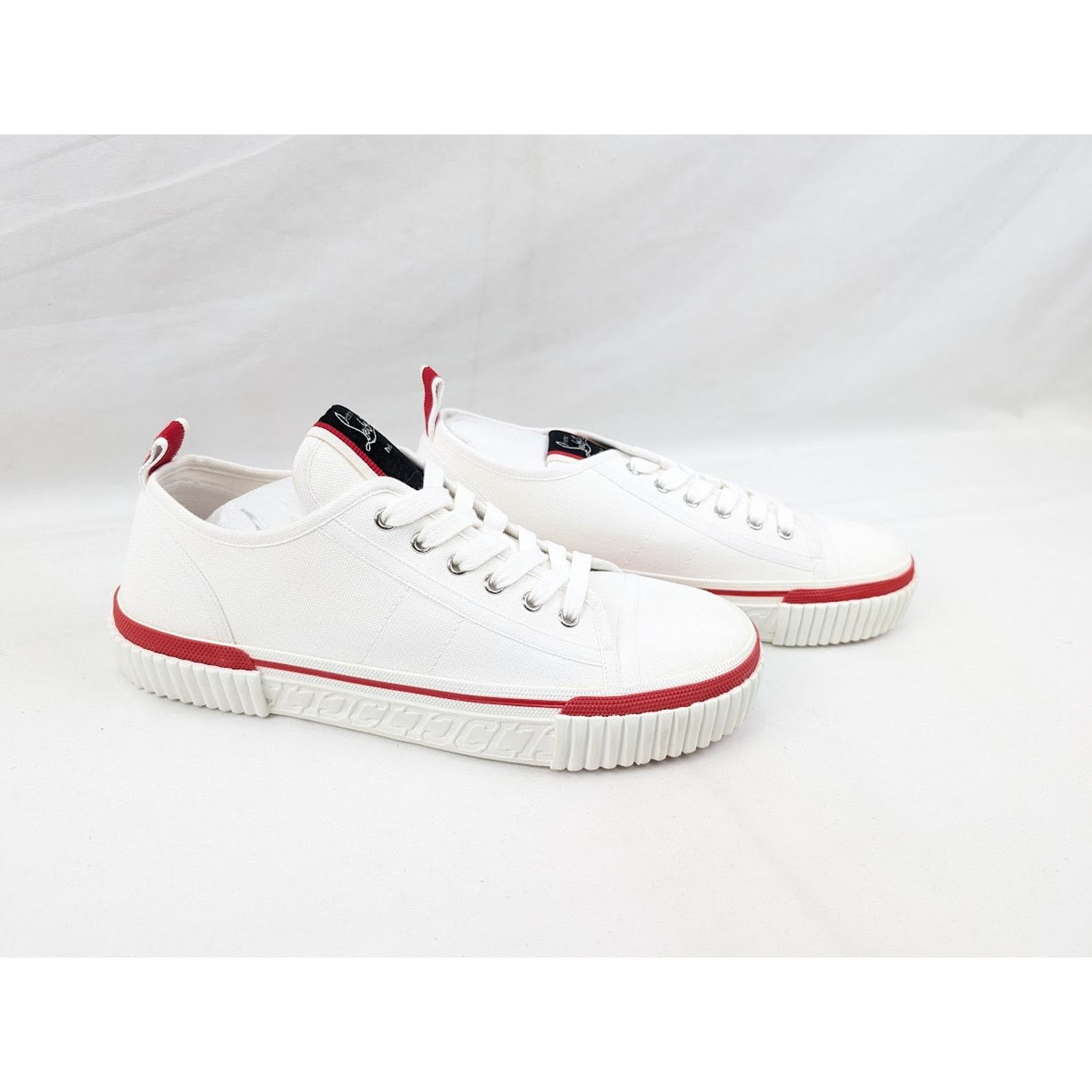 Christian Louboutin o1rshd1 Pedro Boat Flat Sneakers in White Size US 11 / EU 44 - 11 Thumbnail