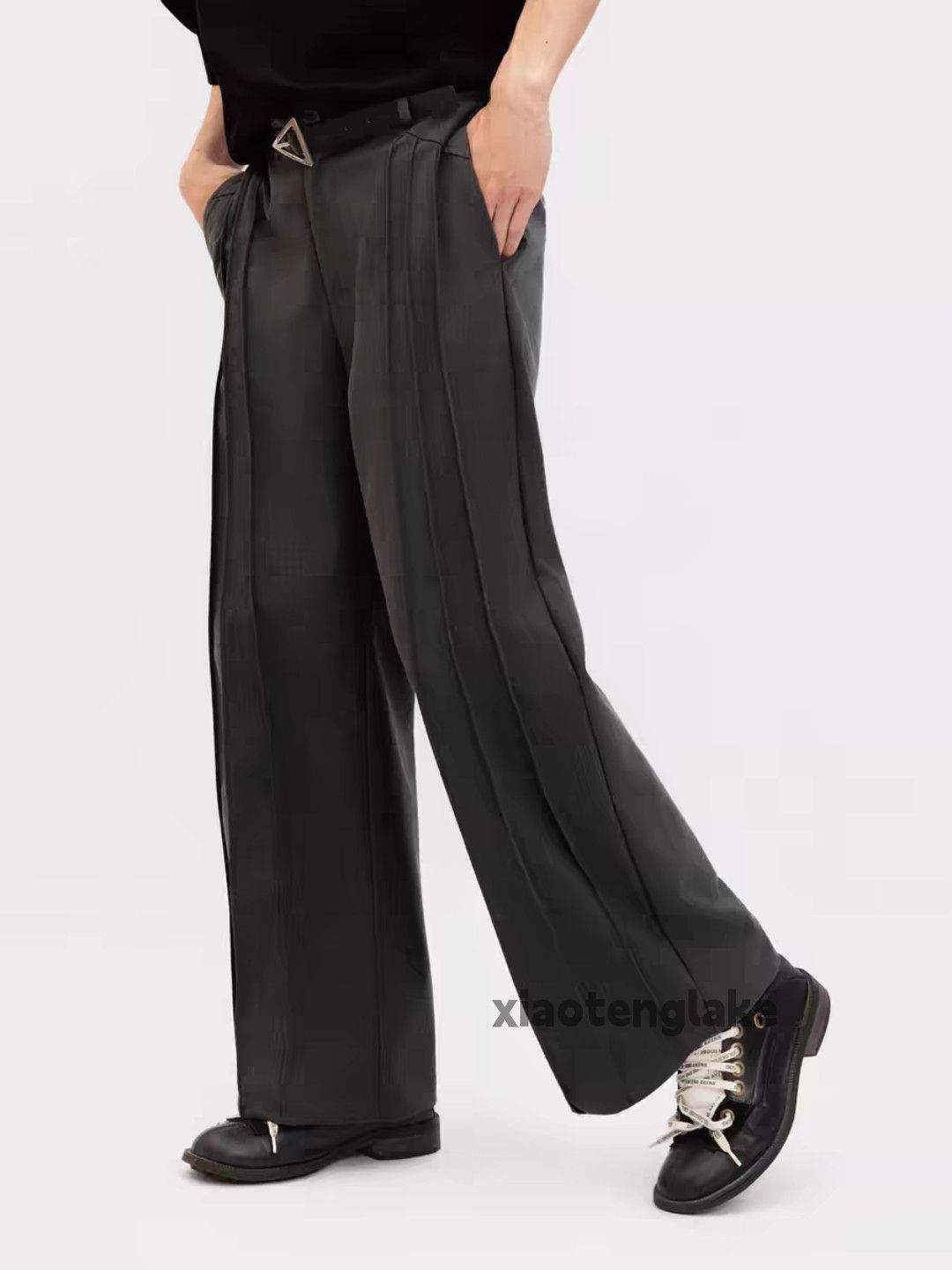 Vintage Custom pleated loose baggy wide Leg hiphop pants Size US 30 / EU 46 - 6 Thumbnail