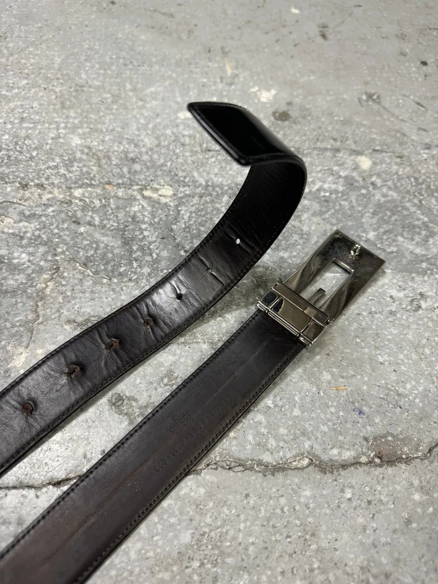 Gucci 2000s Gucci Black Leather G Belt Size ONE SIZE - 4 Thumbnail