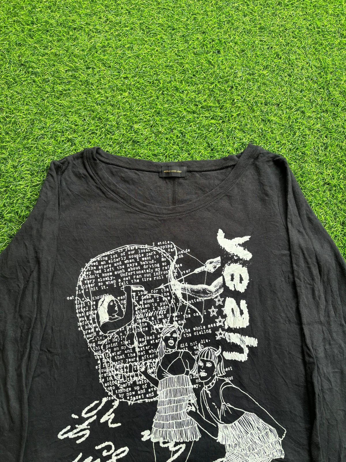 Hysteric Glamour Y2k World Wide Love Ifsix punk Style Longsleeve Size US M / EU 48-50 / 2 - 2 Thumbnail