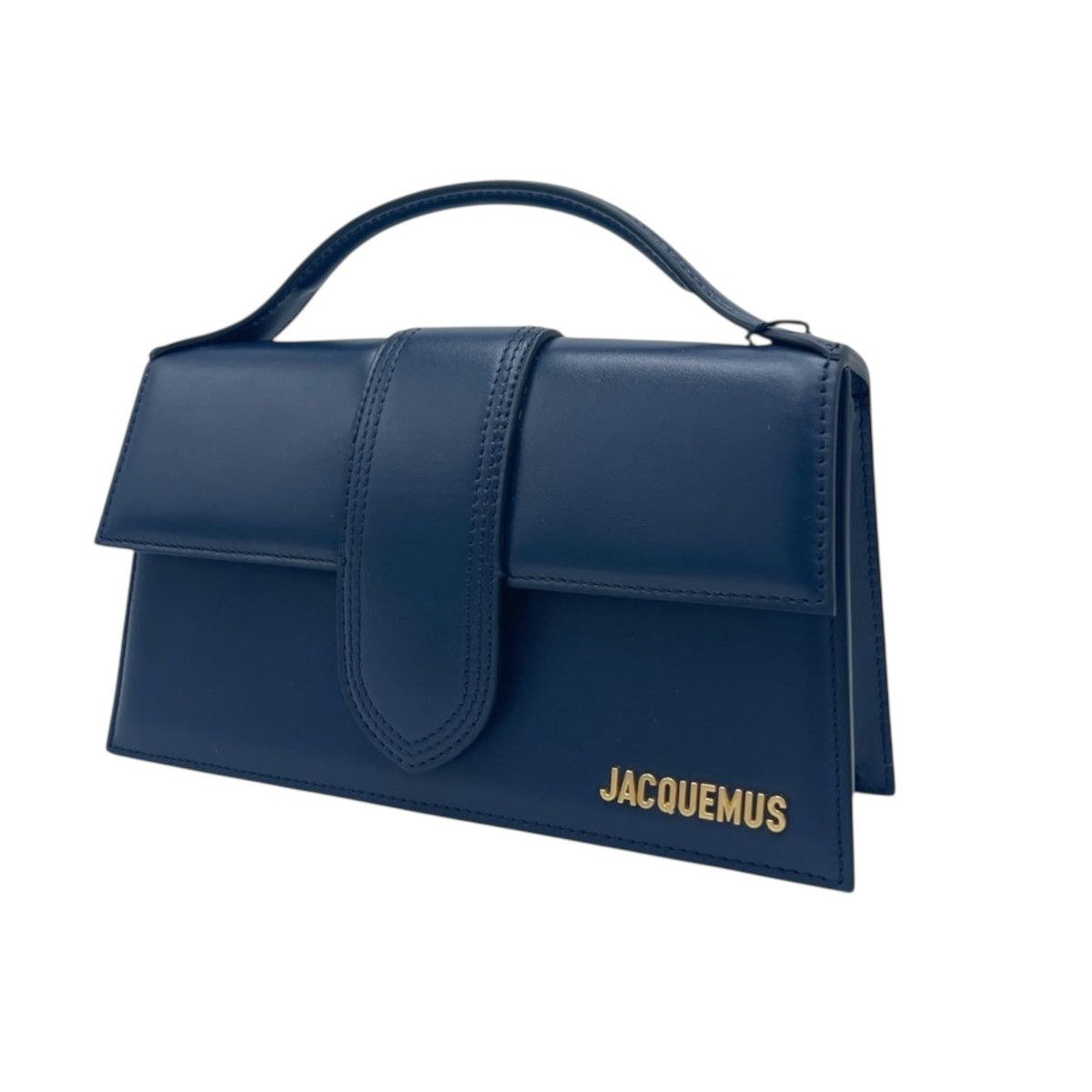 Jacquemus Jacquemus Le Grand Bambino bag in Dark Navy leather Size ONE SIZE - 3 Thumbnail