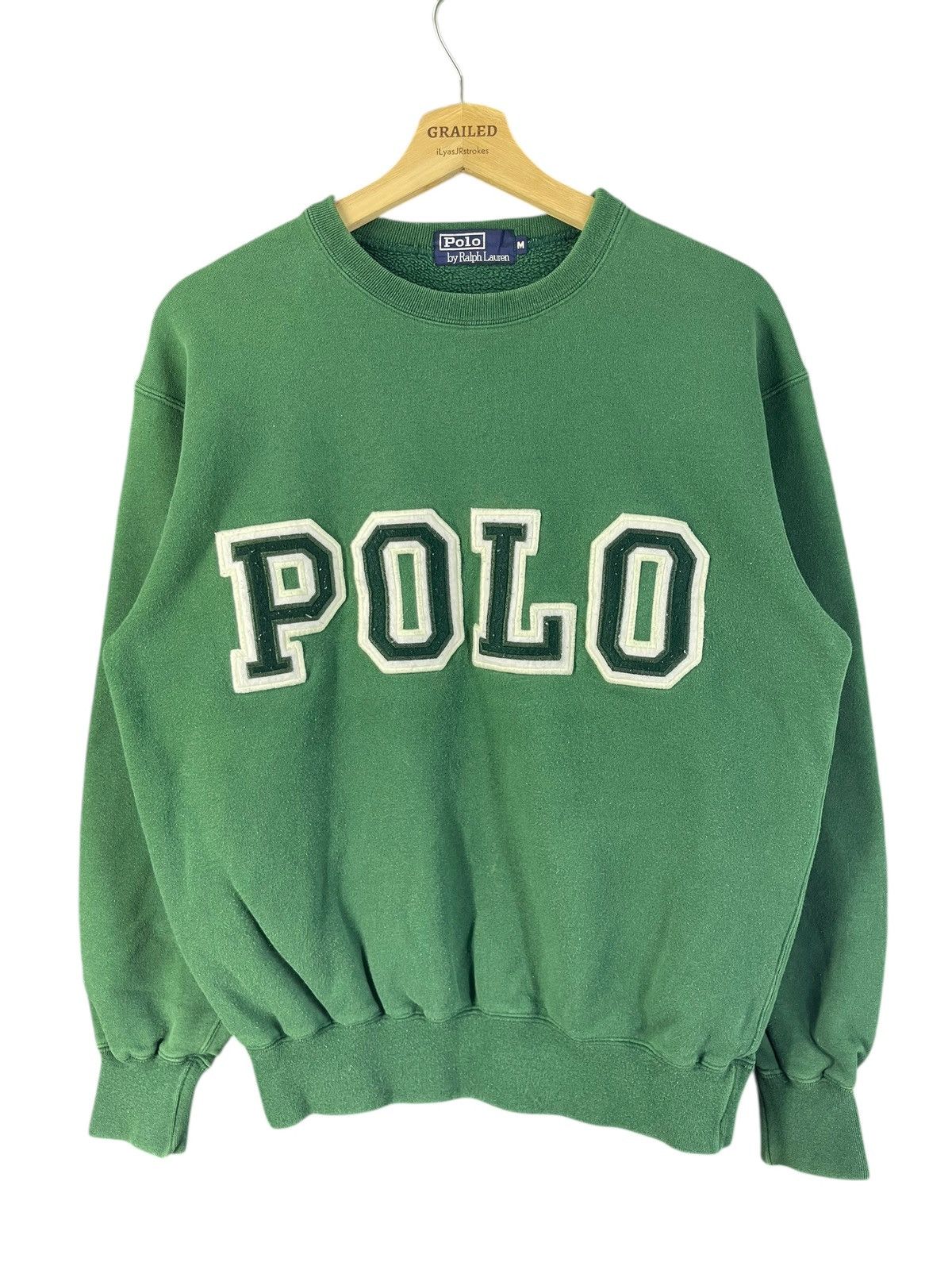 Polo Ralph Lauren Vintage Polo RL POLO Spellout Logo Embroidered Sweatshirt Size US M / EU 48-50 / 2 - 1 Thumbnail