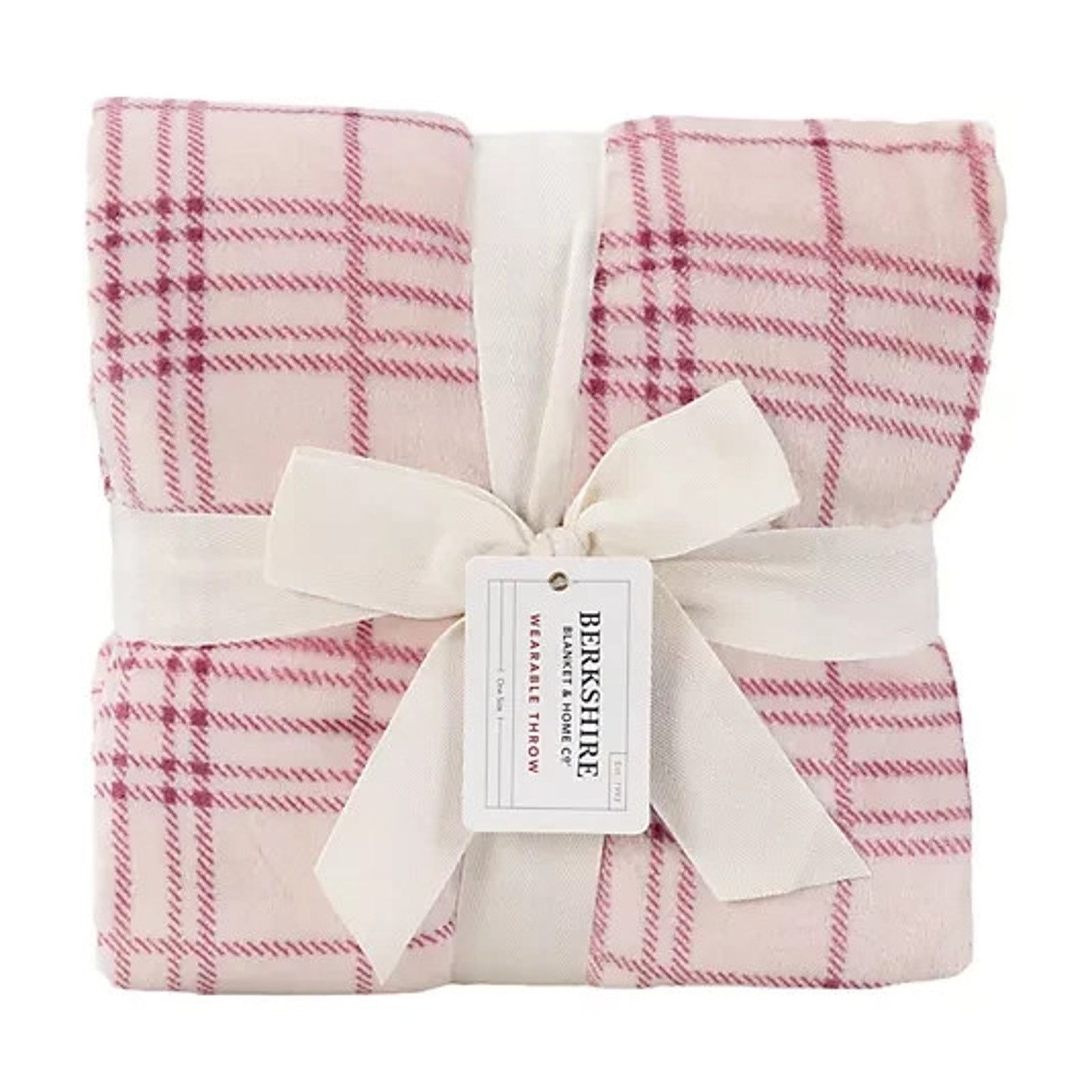 & Other Stories Berkshire Rawlings Plaid Velvet soft Throw Lavender H507844 Size ONE SIZE - 4 Thumbnail