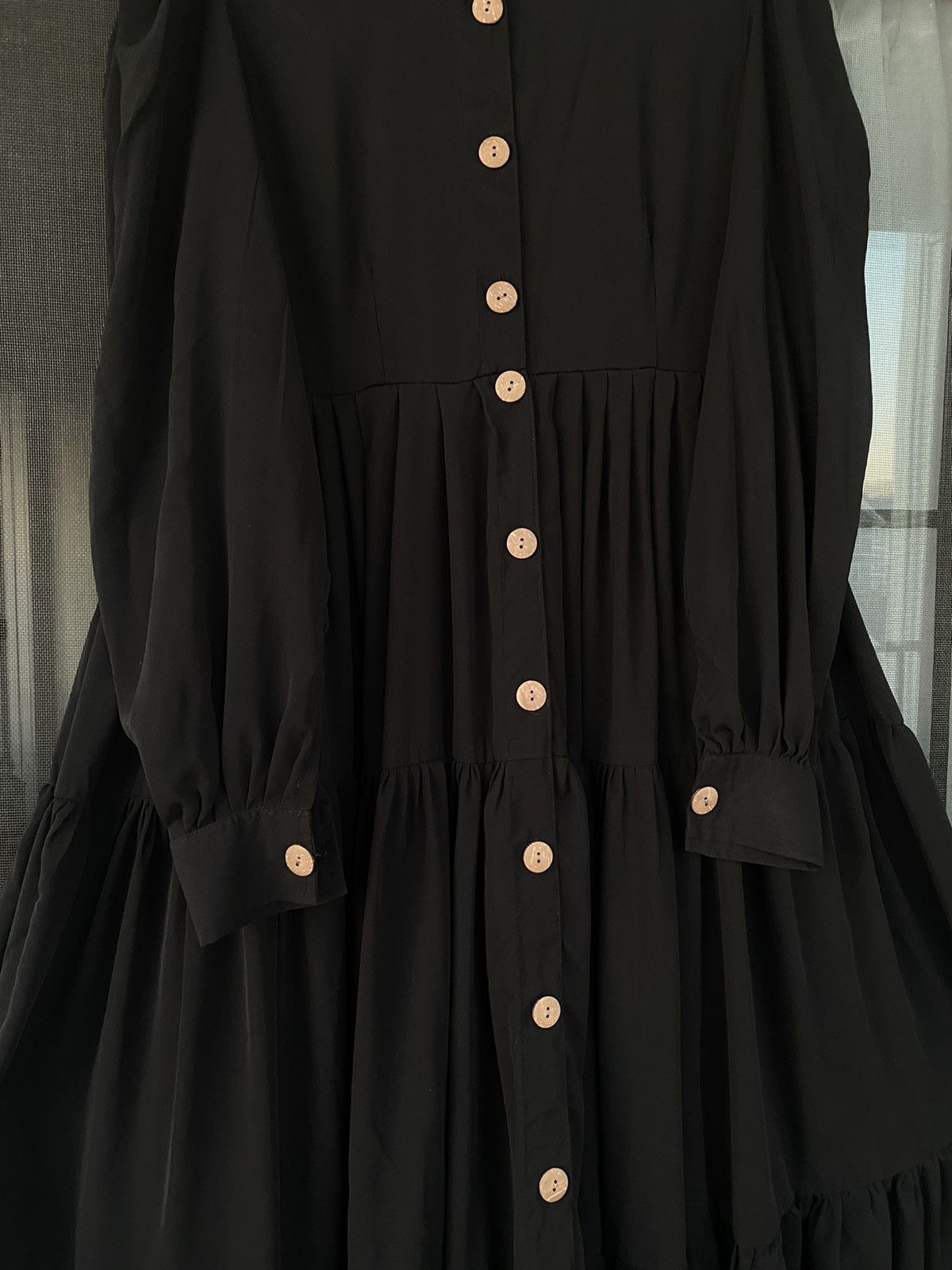 Other Womens Muslim Tiered Ruffles Holiday Abaya Maxi Dress Size L / US 10 / IT 46 - 5 Thumbnail