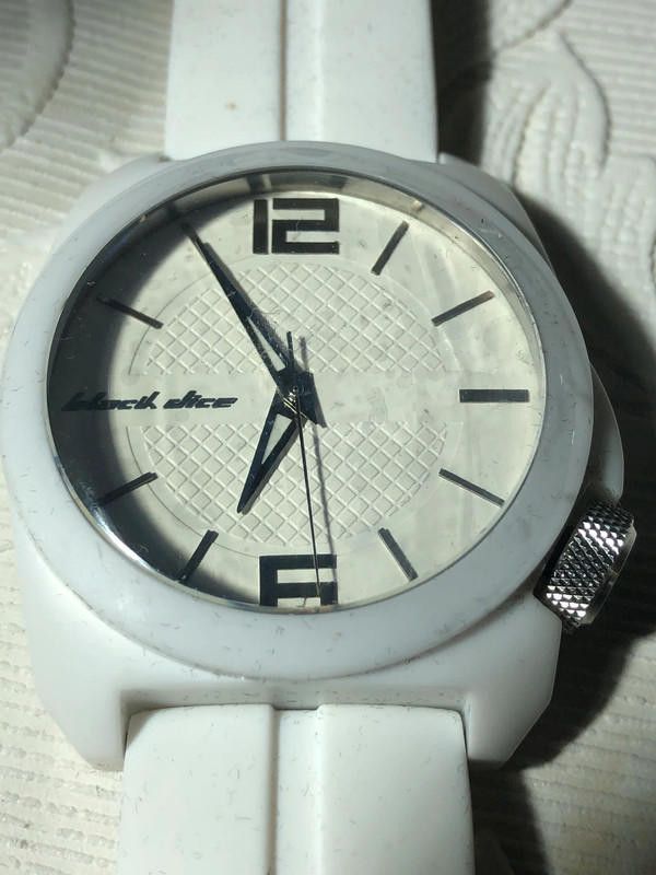 Designer Black dice white ladies rubber watch Size ONE SIZE - 6 Thumbnail