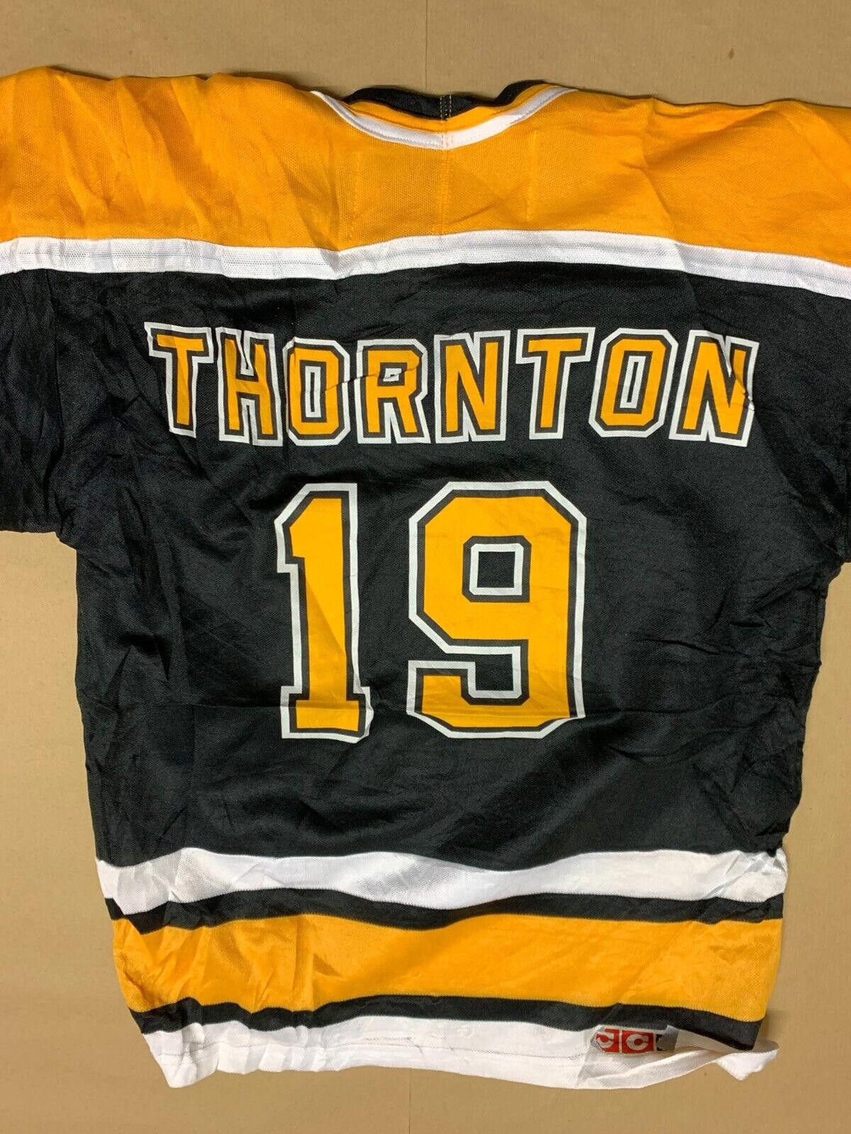 Designer Rare VINTAGE BOSTON BRUINS ICE HOCKEY NHL Joe Thornton#19 YL Size ONE SIZE - 6 Thumbnail