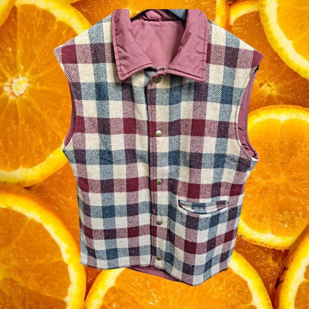 Other Woolrich Reversible Vest Plaid Flannel Pockets Sleeveless Ja Size US S / EU 44-46 / 1 - 1 Thumbnail