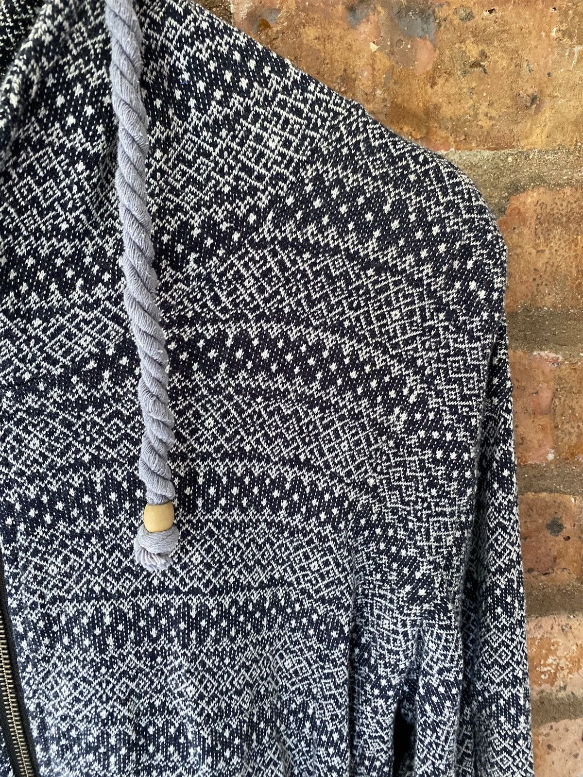 PPFM AW03 PPFM jacquard native Knit sleeve long hoodie Size US L / EU 52-54 / 3 - 6 Thumbnail