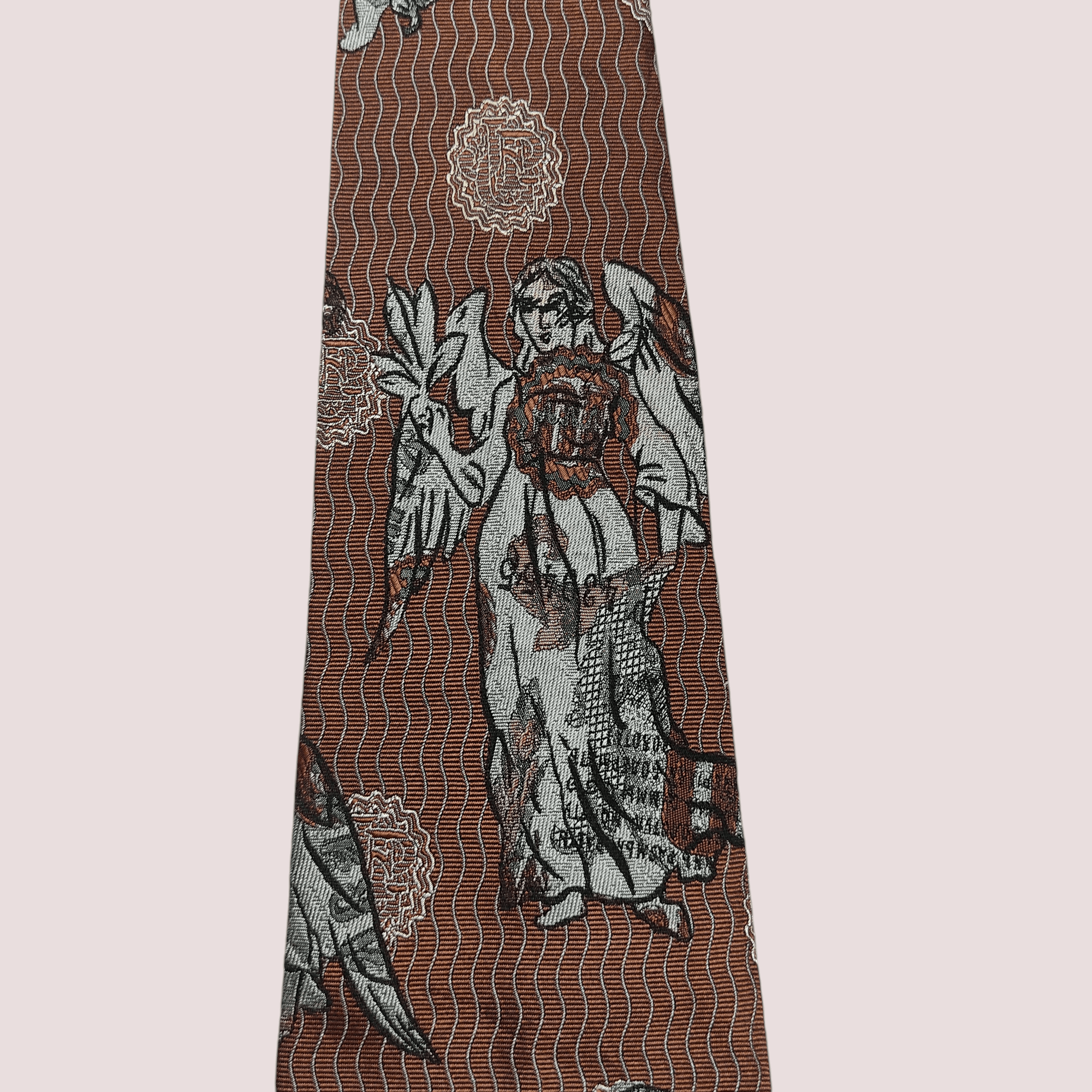 Jean Paul Gaultier JPG Jean Paul Gaultier AOP Cravatta Silk Tie Size ONE SIZE - 9 Thumbnail