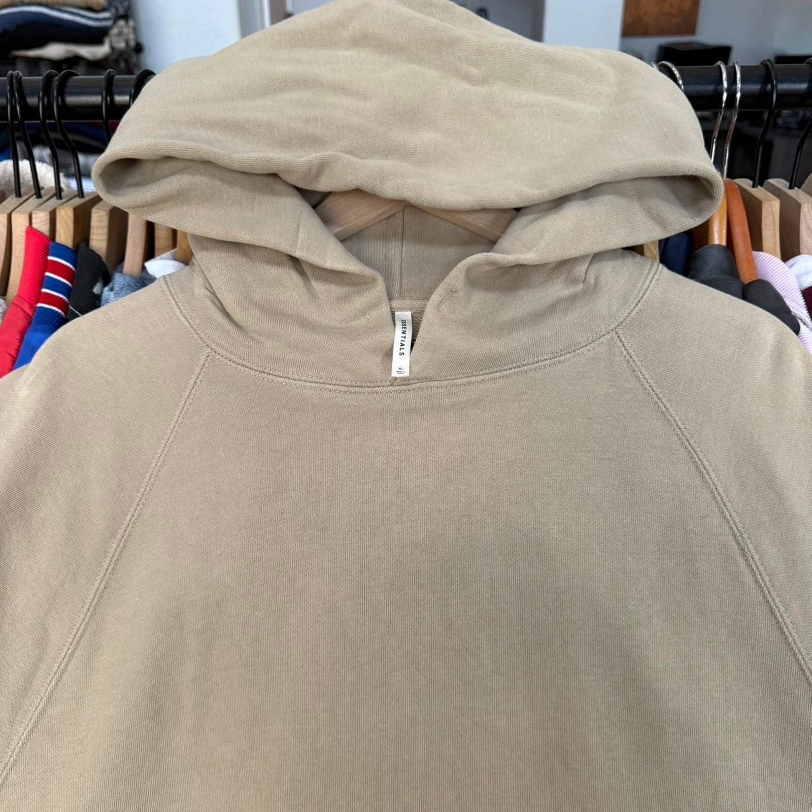 Fear of God Fear of God Tan Short Sleeve Hoodie Size US XL / EU 56 / 4 - 2 Thumbnail