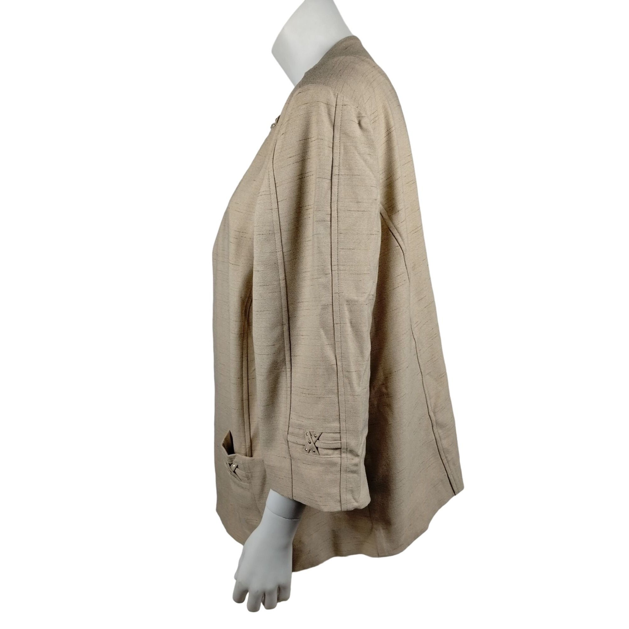 Designer Alfred Dunner Womens 18W Blazer Jacket Sheer Romance with Em Size XXL / US 16-18 / IT 52-54 - 2 Thumbnail