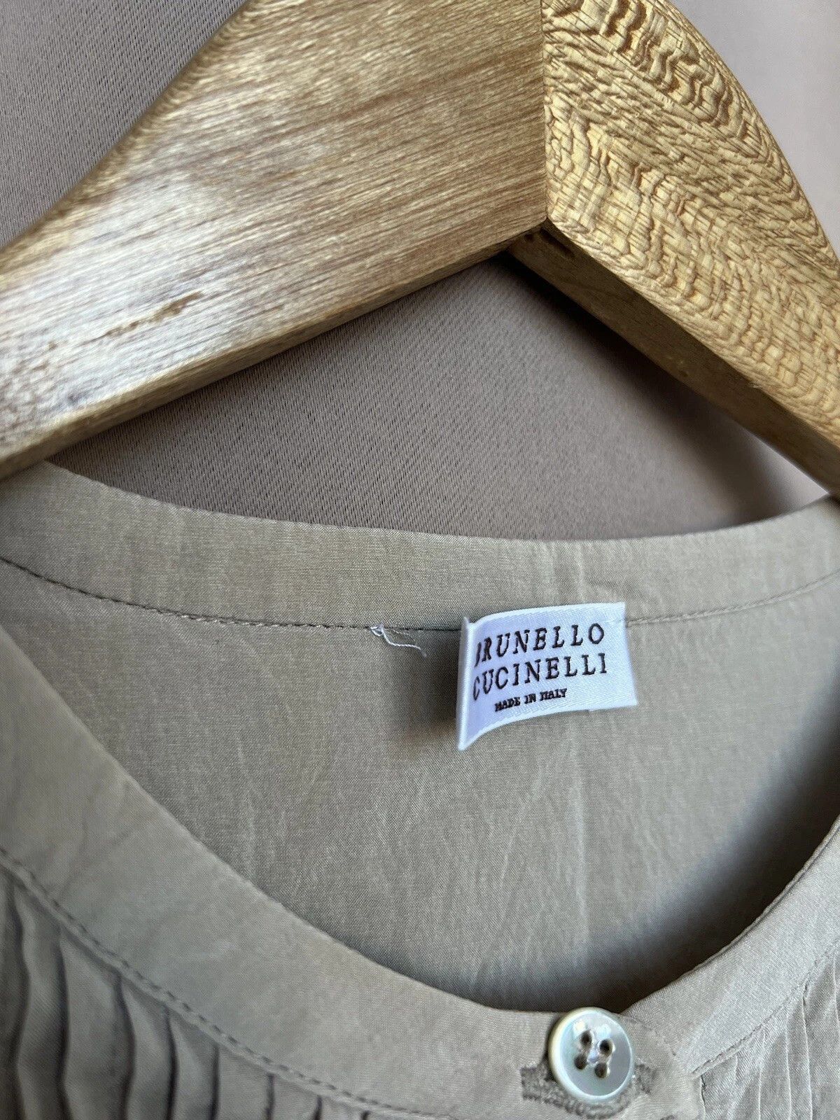 Brunello Cucinelli Brunello Cucinelli Silk Blouse Womens Size L Long Sleeve Size L / US 10 / IT 46 - 18 Thumbnail