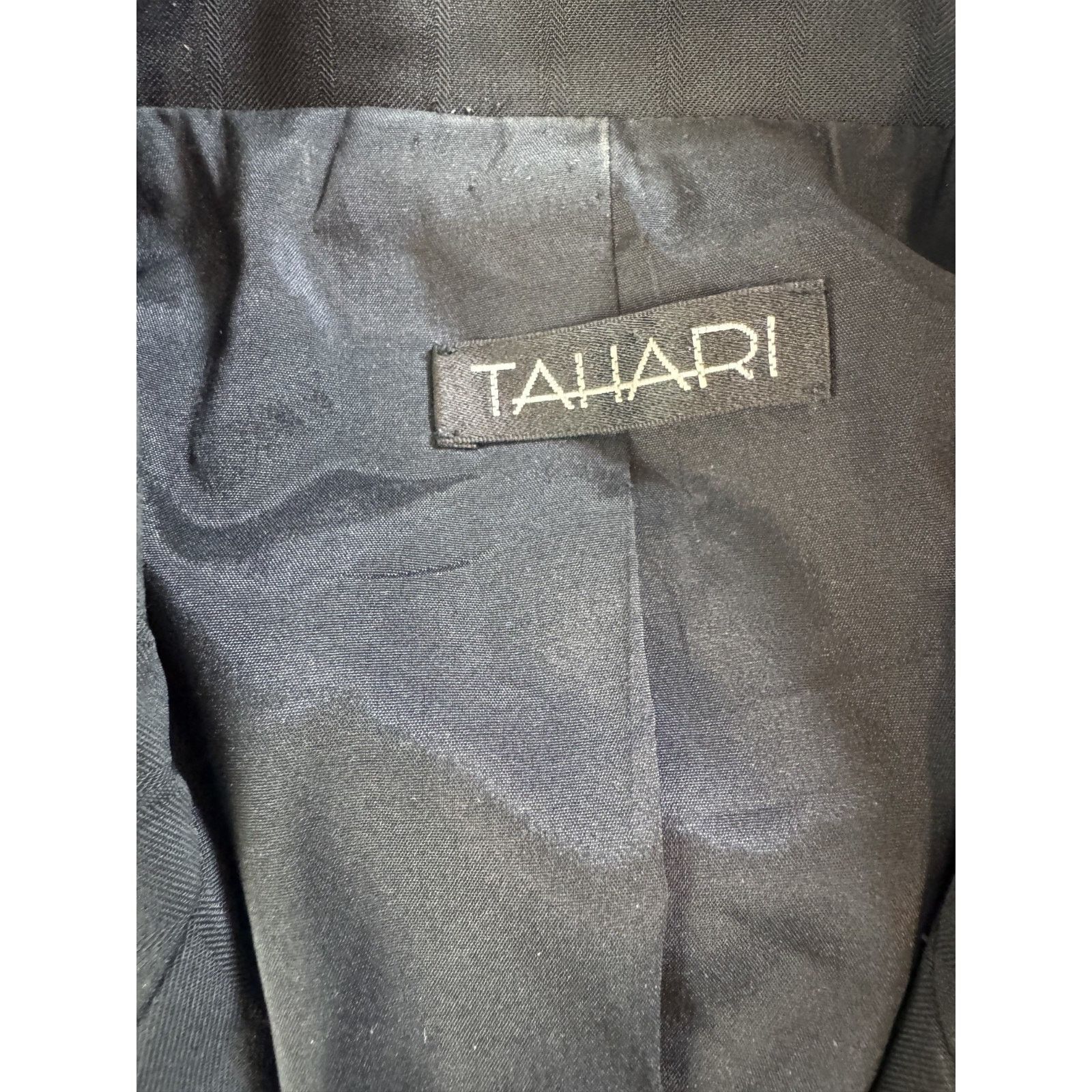 Elie Tahari Tahari Cinched Waist Blazer Black Stripe Academia Size 6 Size M / US 6-8 / IT 42-44 - 6 Thumbnail