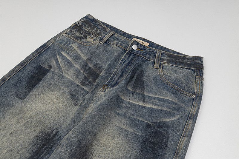 Vintage American high street distressed denim jeans for men Size US 32 / EU 48 - 3 Thumbnail
