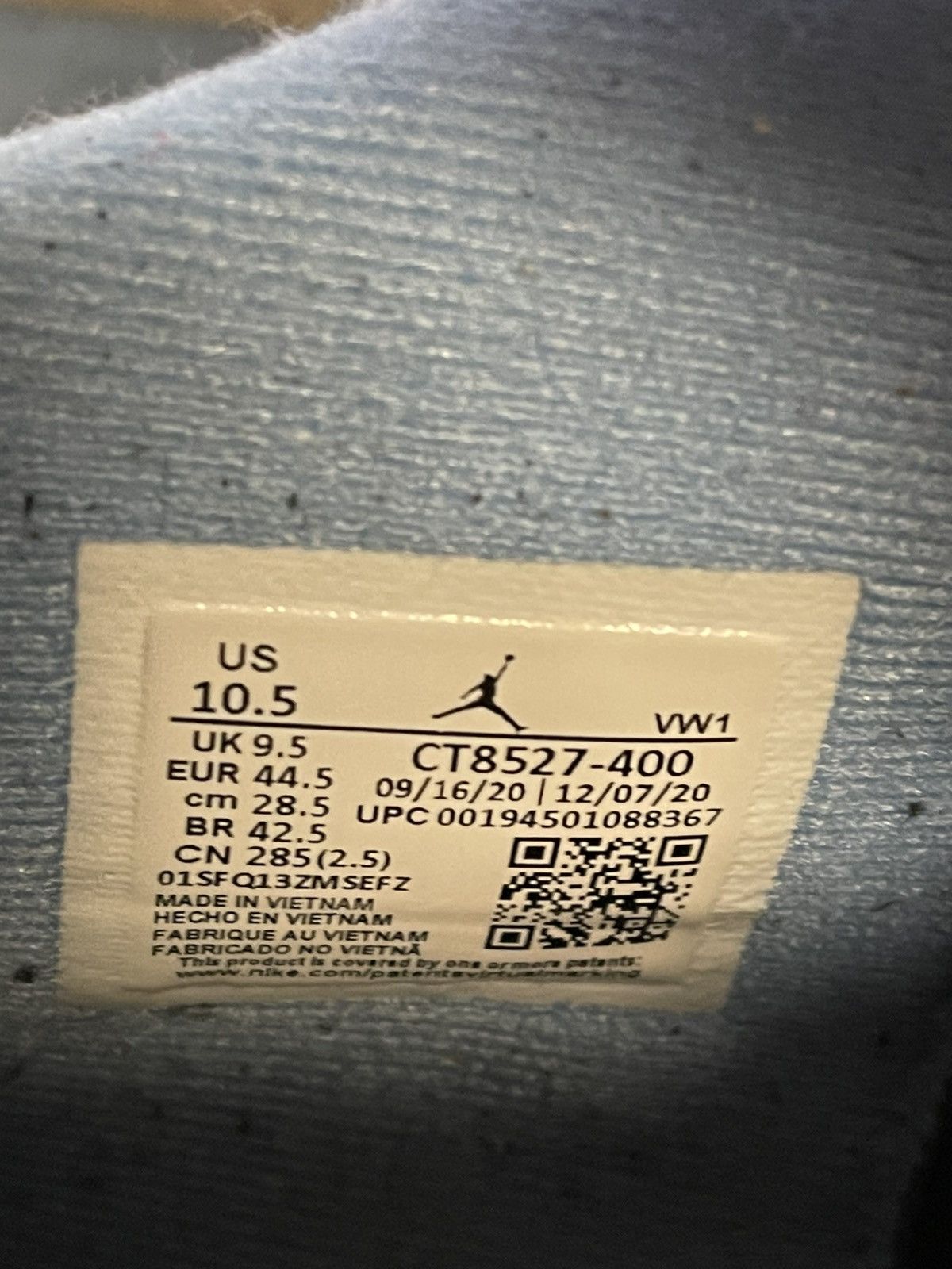 Jordan Brand Size 10.5 - Jordan 4 University Blue Used No Box! Size US 10.5 / EU 43-44 - 9 Thumbnail