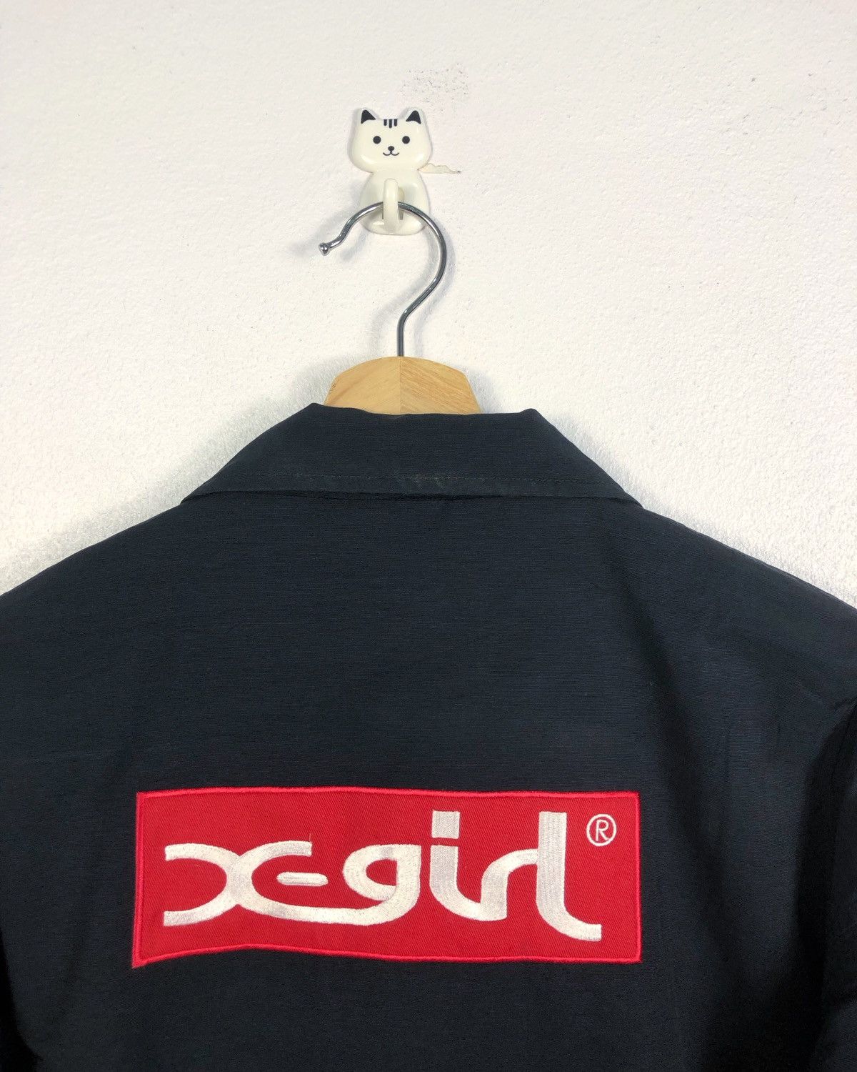 X-Girl Rare X-girl Kim Gordon Sonic Youth Big Logo Button Jacket Size XS / US 0-2 / IT 36-38 - 8 Thumbnail