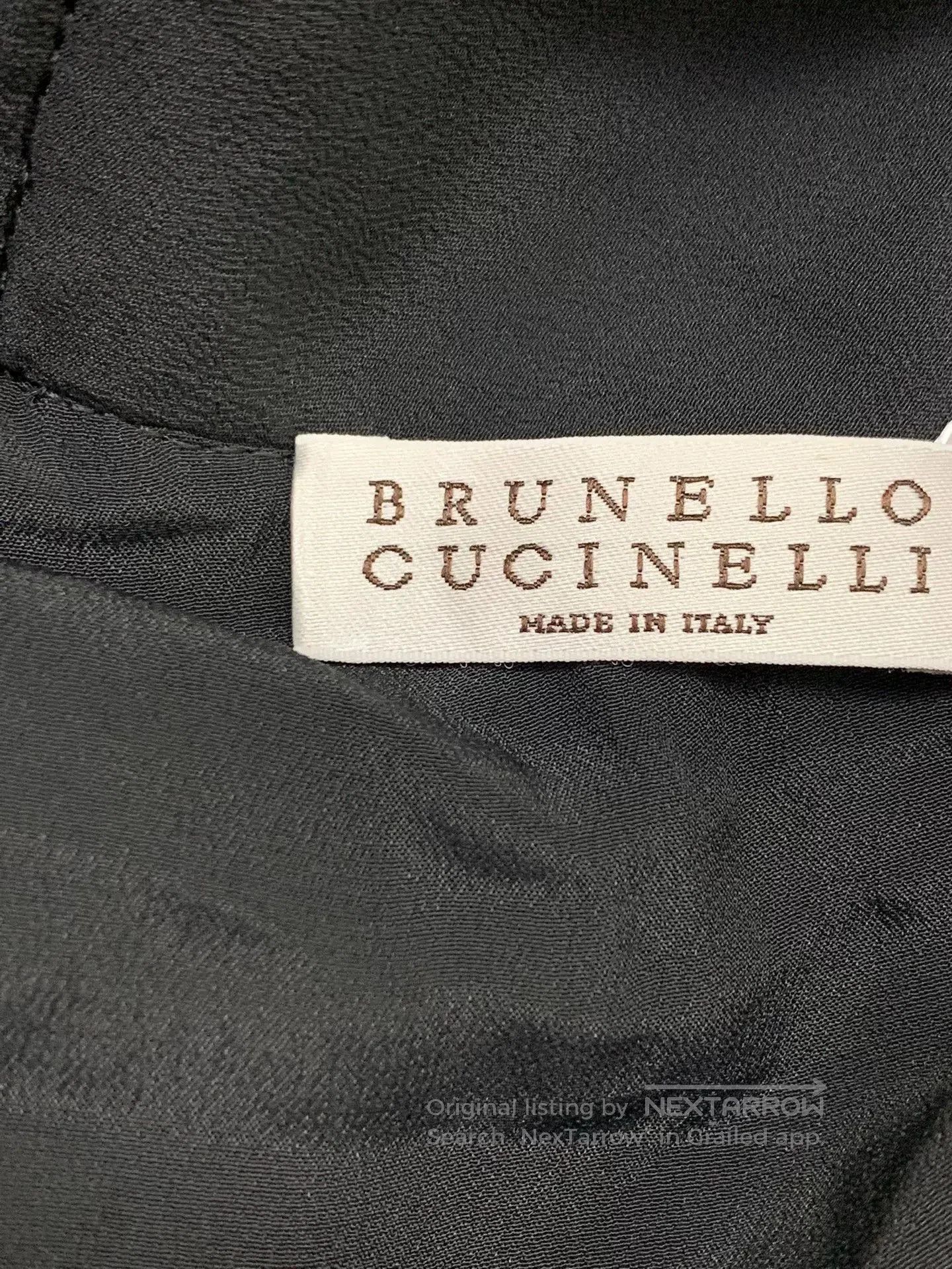 Brunello Cucinelli Brunello Cucinelli Black Halter Dress. Size US M / EU 48-50 / 2 - 4 Thumbnail