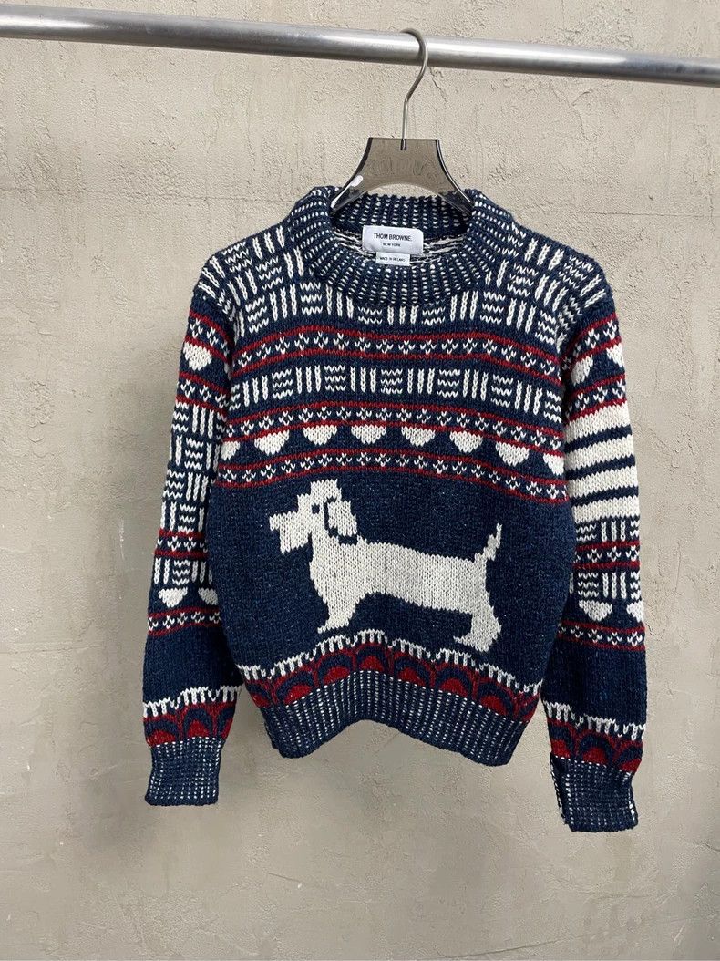 Thom Browne Thom browne Dark blue red striped puppy wool horsehair roun Size US S / EU 44-46 / 1 - 1 Thumbnail