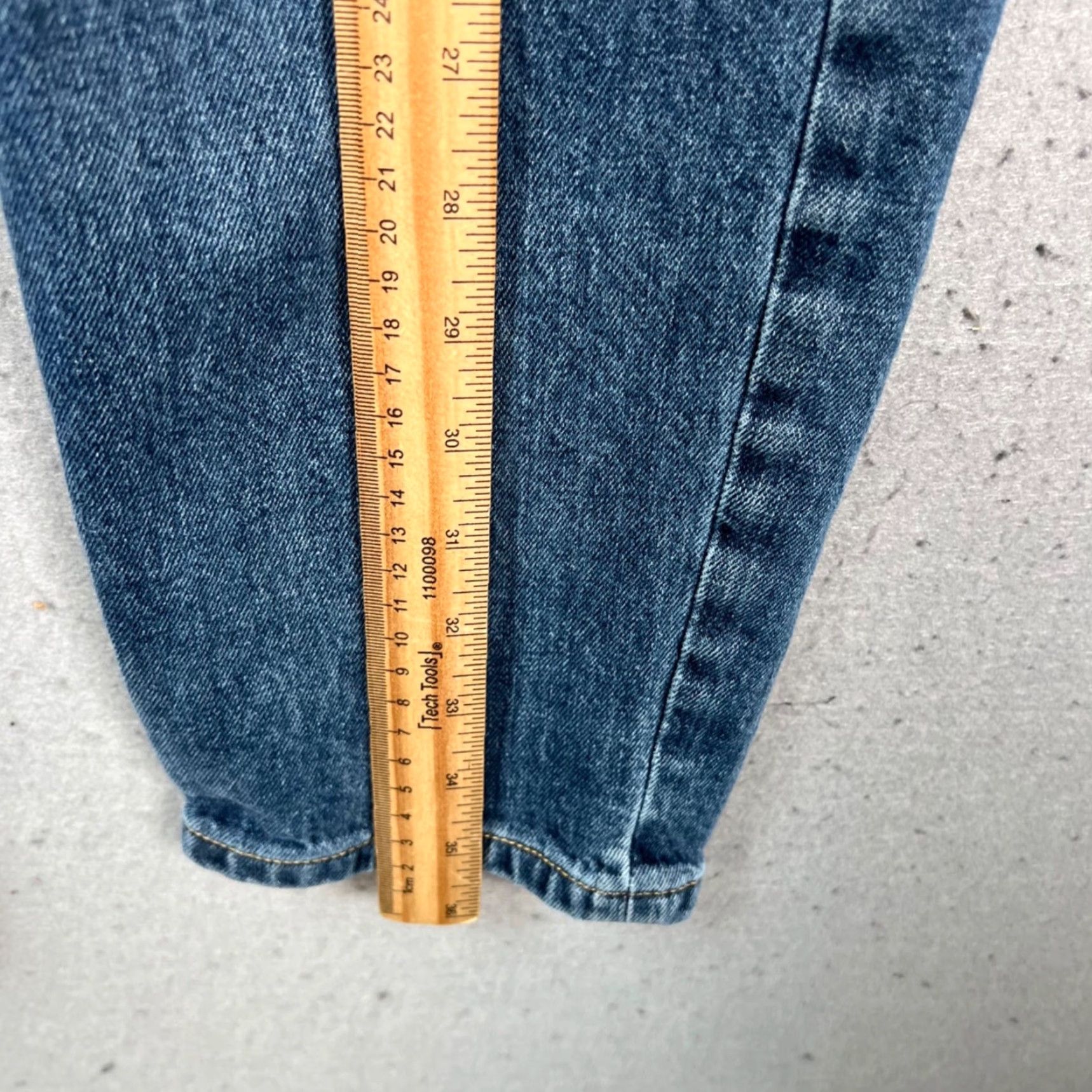 Everlane Everlane Jeans Women's 28 Crop High-Rise Straight Denim 5-Pocket Blue Vintage 90s? Size 29" - 6 Thumbnail