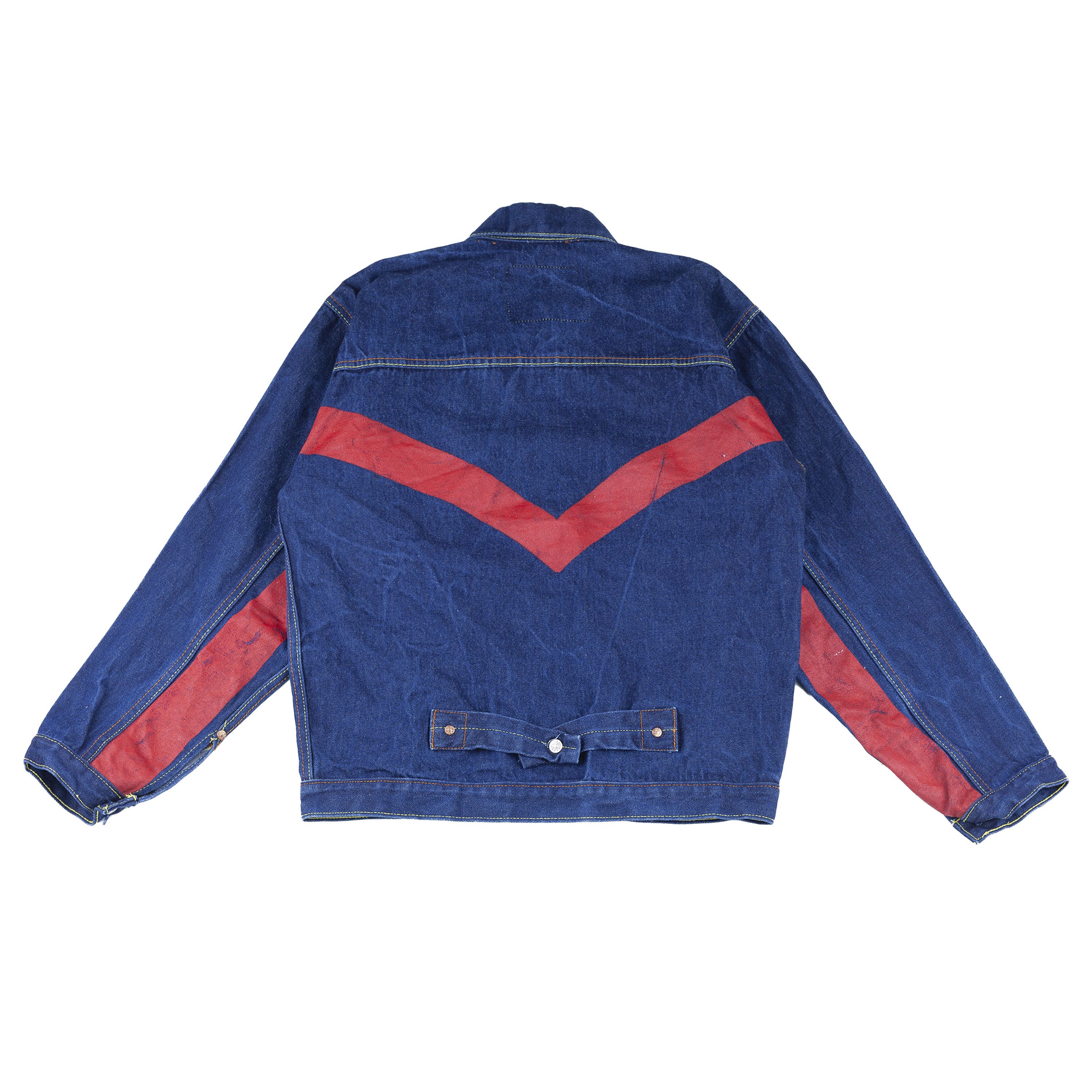 Evisu Evisu Vintage Denim Handwritten Back Logo Jacket Size US L / EU 52-54 / 3 - 1 Thumbnail