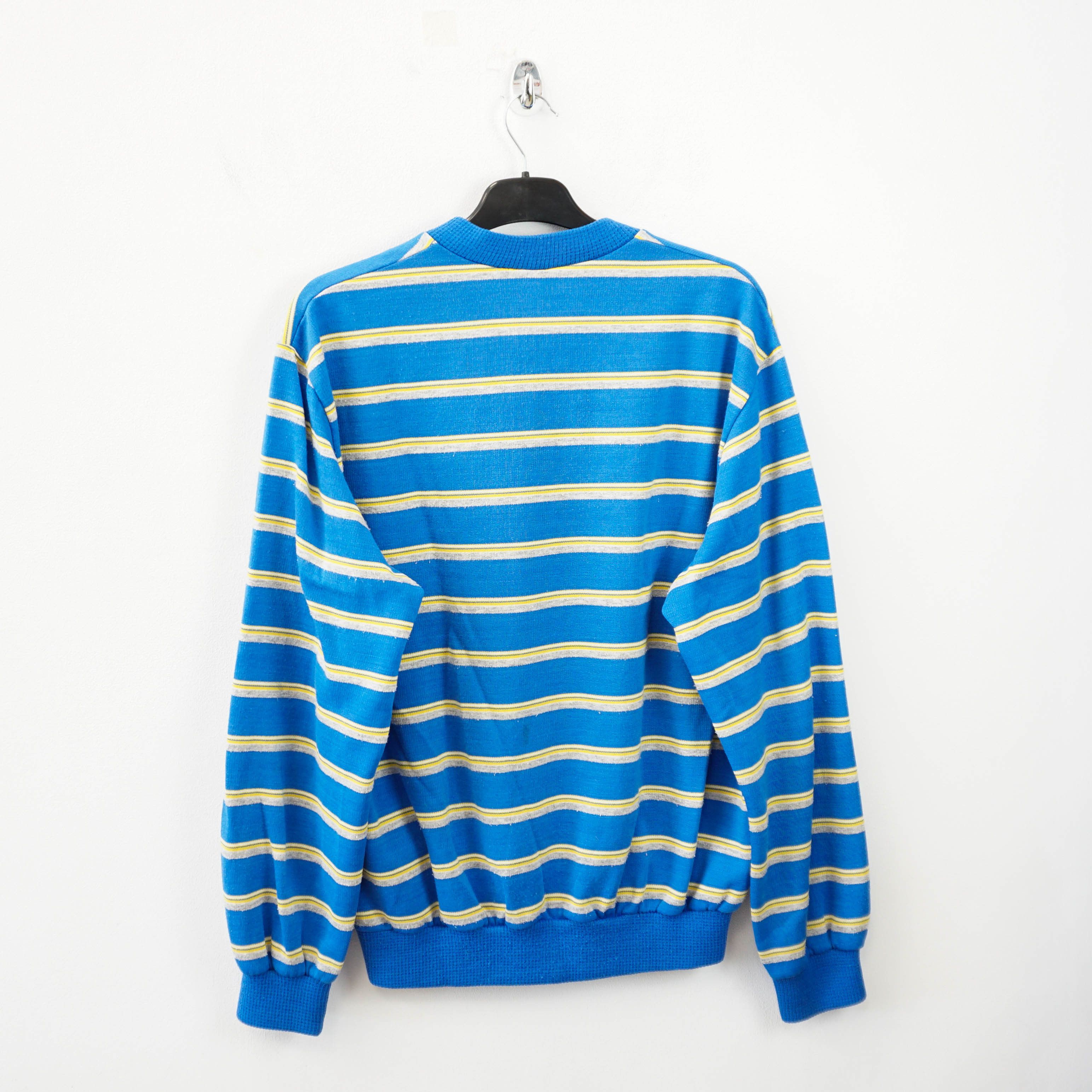 Adidas Archive V-Neck Striped Sweater Size US M / EU 48-50 / 2 - 3 Thumbnail