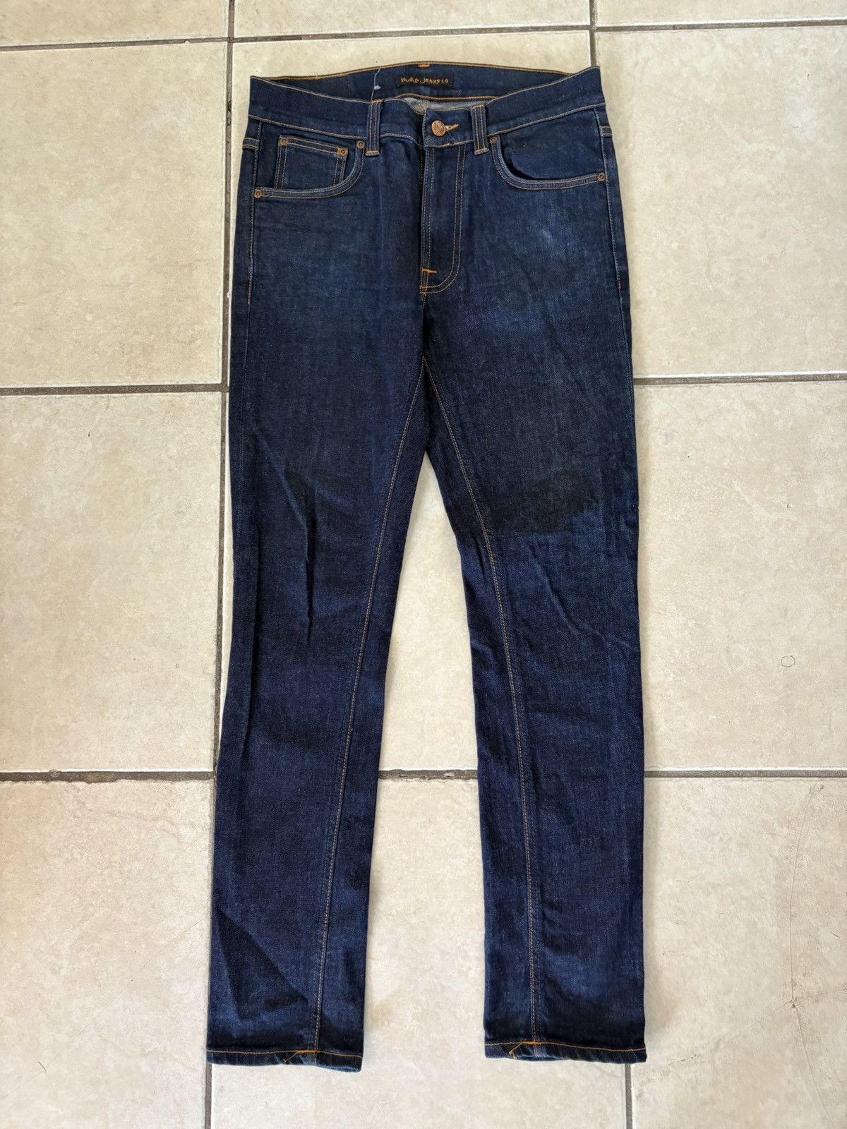 Nudie Jeans Nudie Jeans Lean Dean Blue Denim Jeans Size 31/32 Size US 31 - 1 Thumbnail
