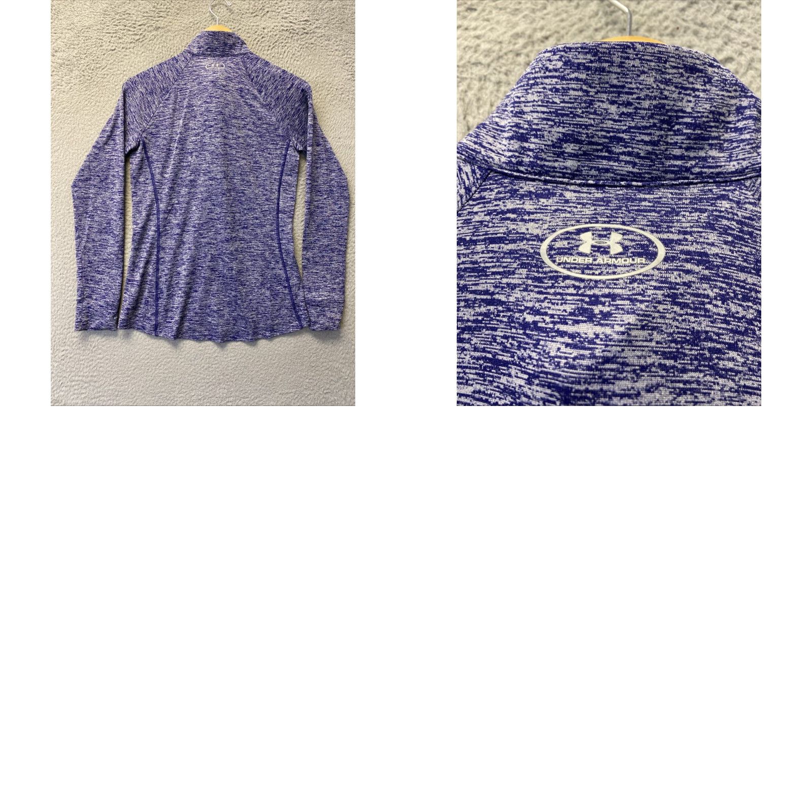Under Armour Under Armour Womens Half-Zip Performance Pullover Blazing Purple S 122-7 Size S / US 4 / IT 40 - 8 Thumbnail