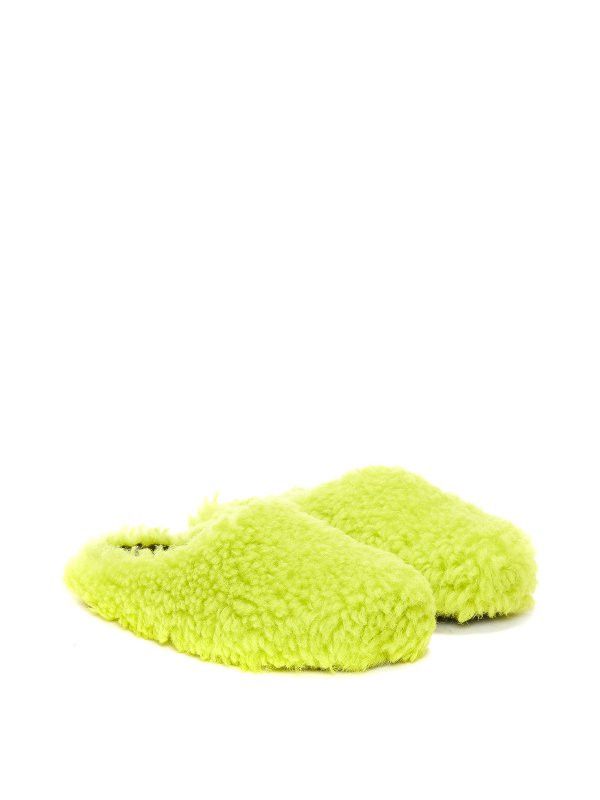 Marni o1w1db10524 Calf Hair Slippers in Yellow Size US 11 / EU 44 - 4 Thumbnail