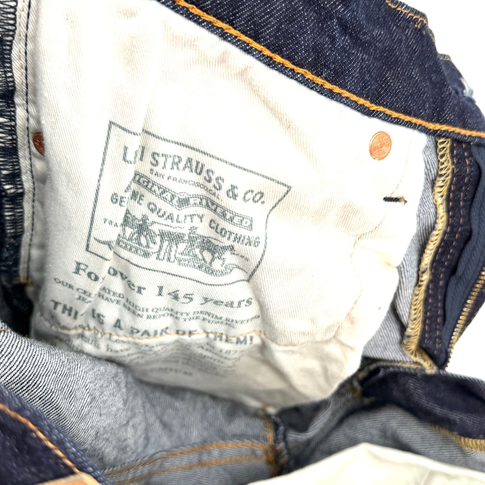Levi's Levi’s Premium Dark Blue 510 Skinny Fit Jeans Size US 31 - 6 Thumbnail
