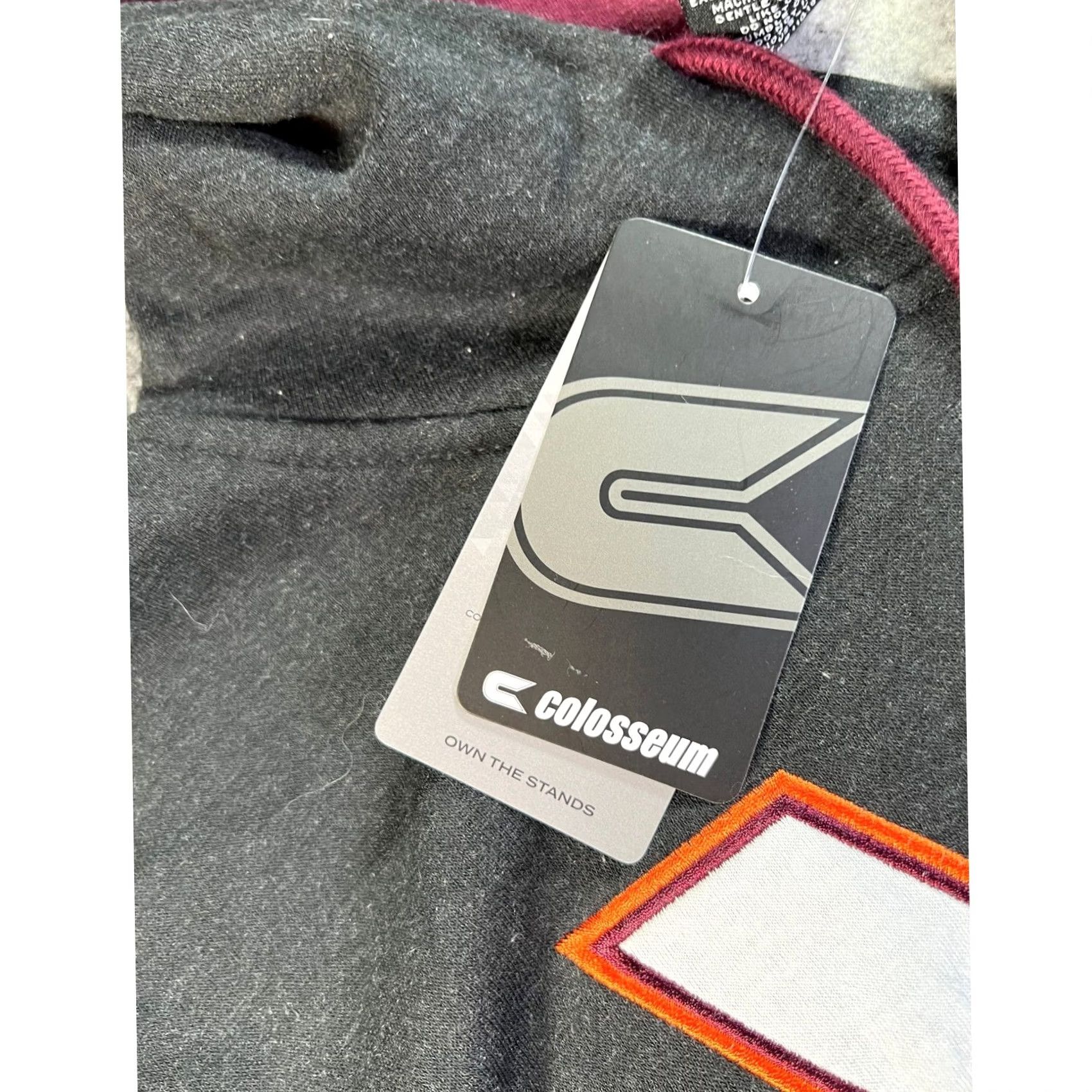 Vintage VINTAGE Colosseum Hoodie Mens 2XL Charcoal Hokies VT Cyclones Pullover NWT Size US XXL / EU 58 / 5 - 6 Thumbnail