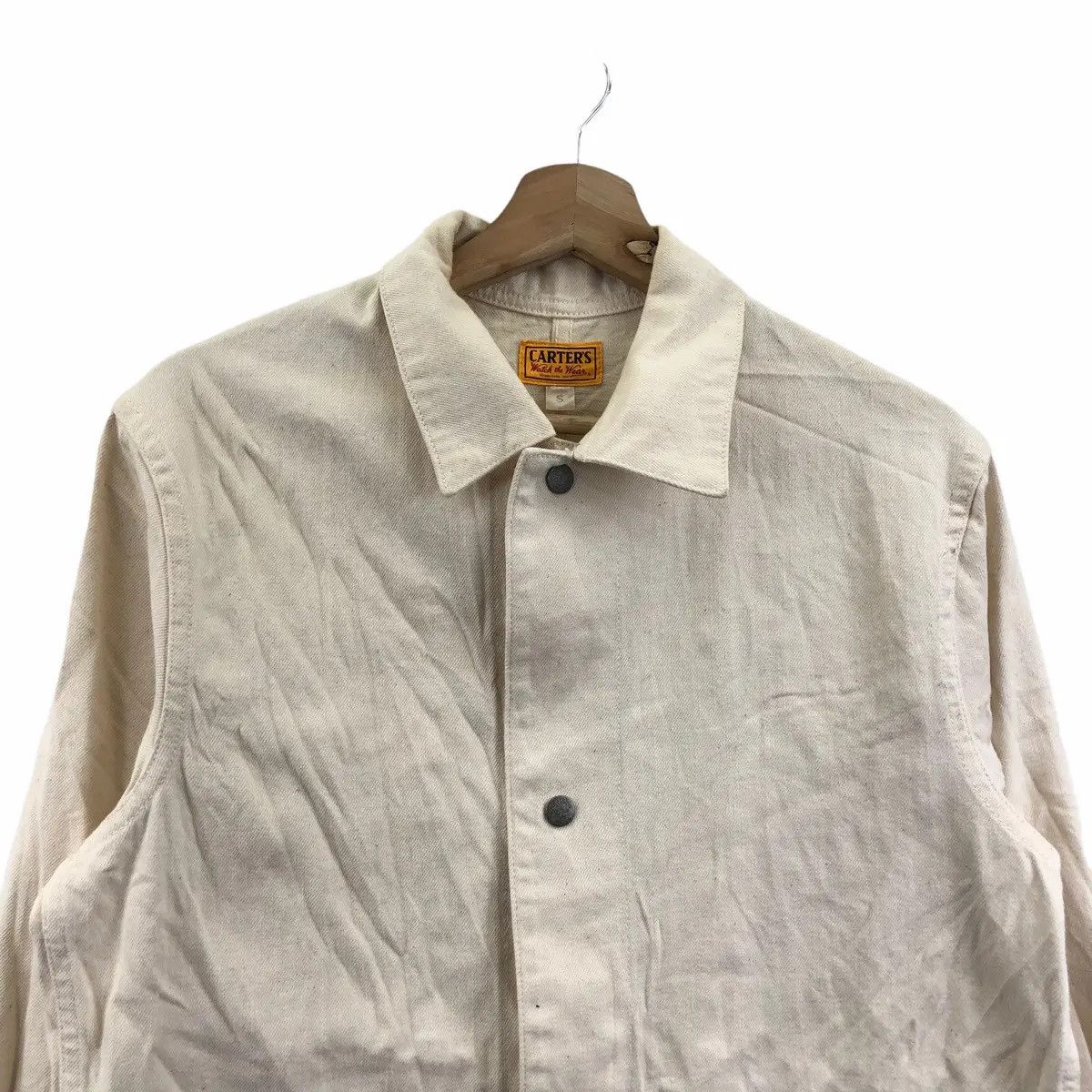 Vintage Vintage 80’ CARTER’S USA Watch The Wear Jeans Denim Jacket Size S / US 4 / IT 40 - 3 Thumbnail