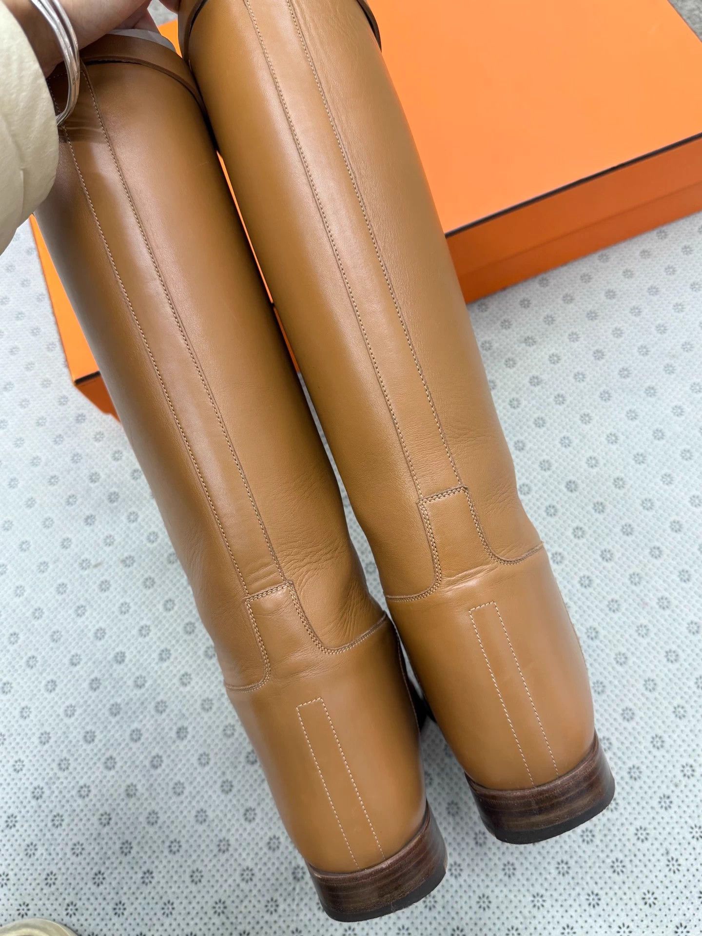 Hermes Hermes Kelly Boots Brown Gold Buckle 38 Size US 7 / IT 37 - 3 Thumbnail