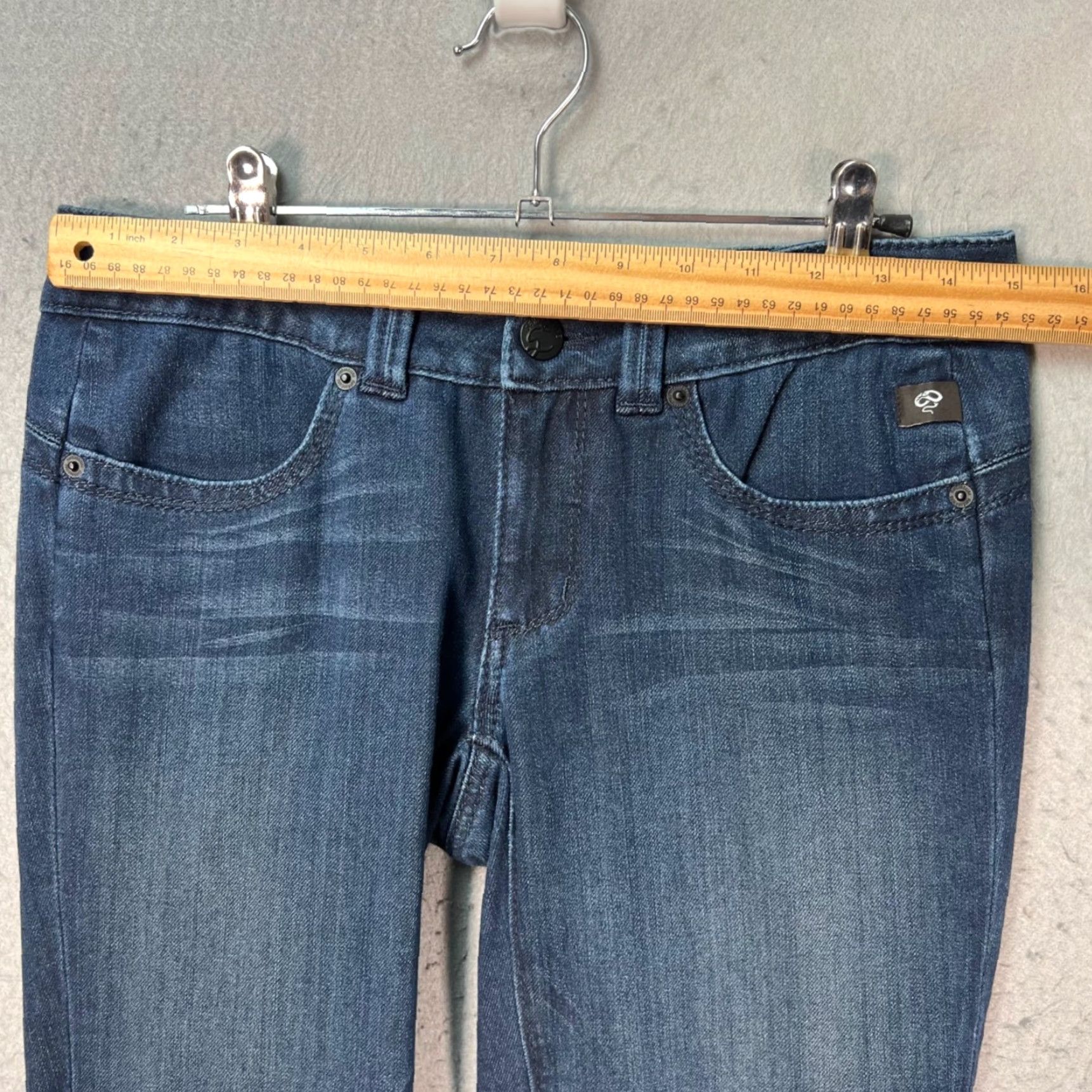 Vintage Serfontaine Womens Jeans Bootcut 27 Dark Blue Supima Atomik Wash 5-Pocket Denim Vintage No Size 27" / US 4 / IT 40 - 6 Thumbnail