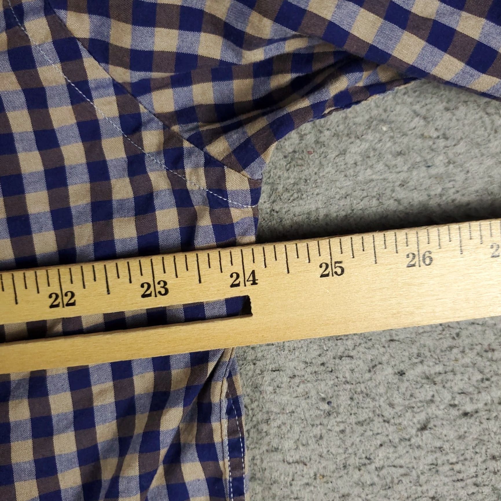 BUGATCHI Bugatchi Uomo Shirt Blue Check Button-Up Long Sleeve 2XL Mens Size US XXL / EU 58 / 5 - 4 Thumbnail