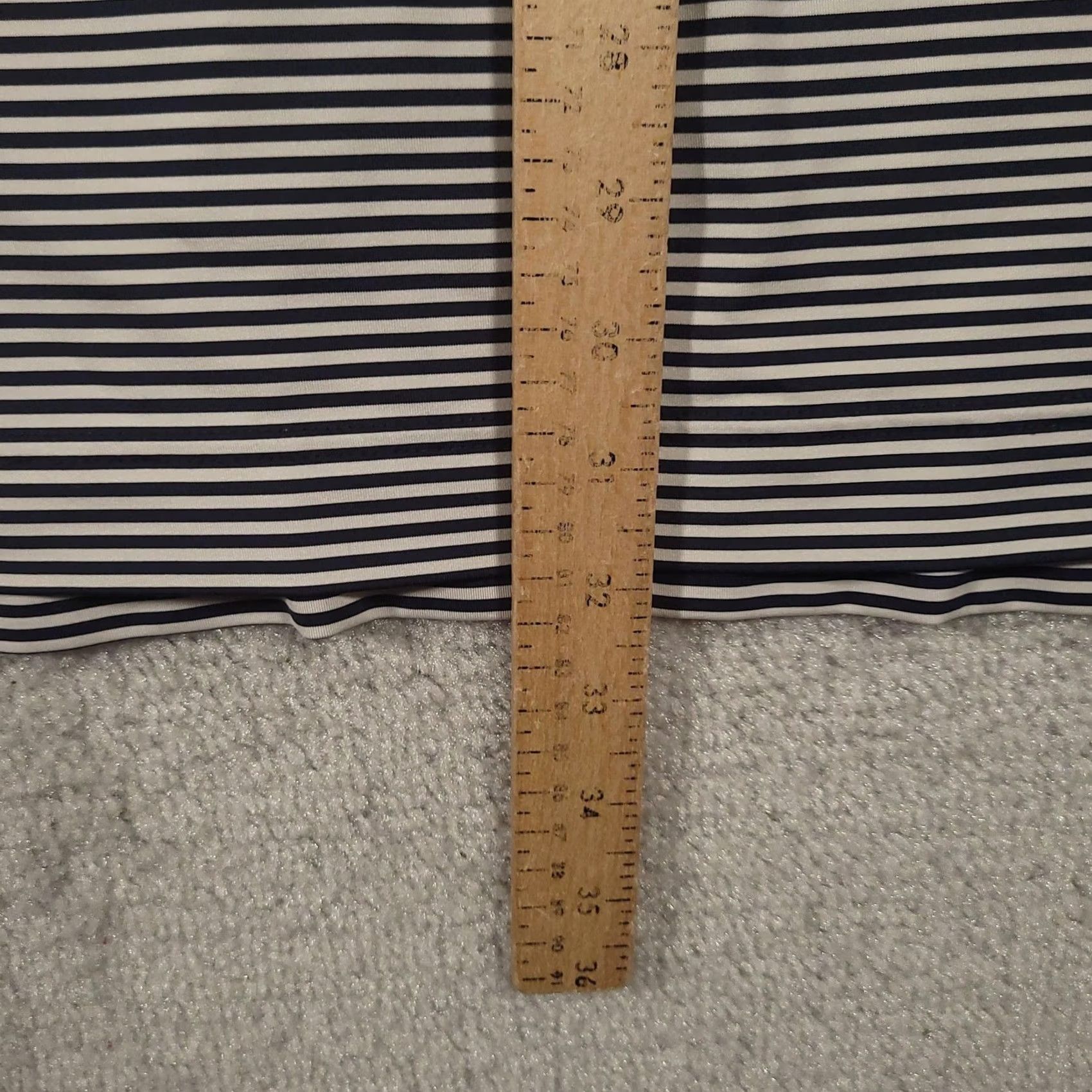 Footjoy FootJoy Polo Shirt Mens XL Striped Navy White Golf Performance Lightweight Size US XL / EU 56 / 4 - 7 Thumbnail