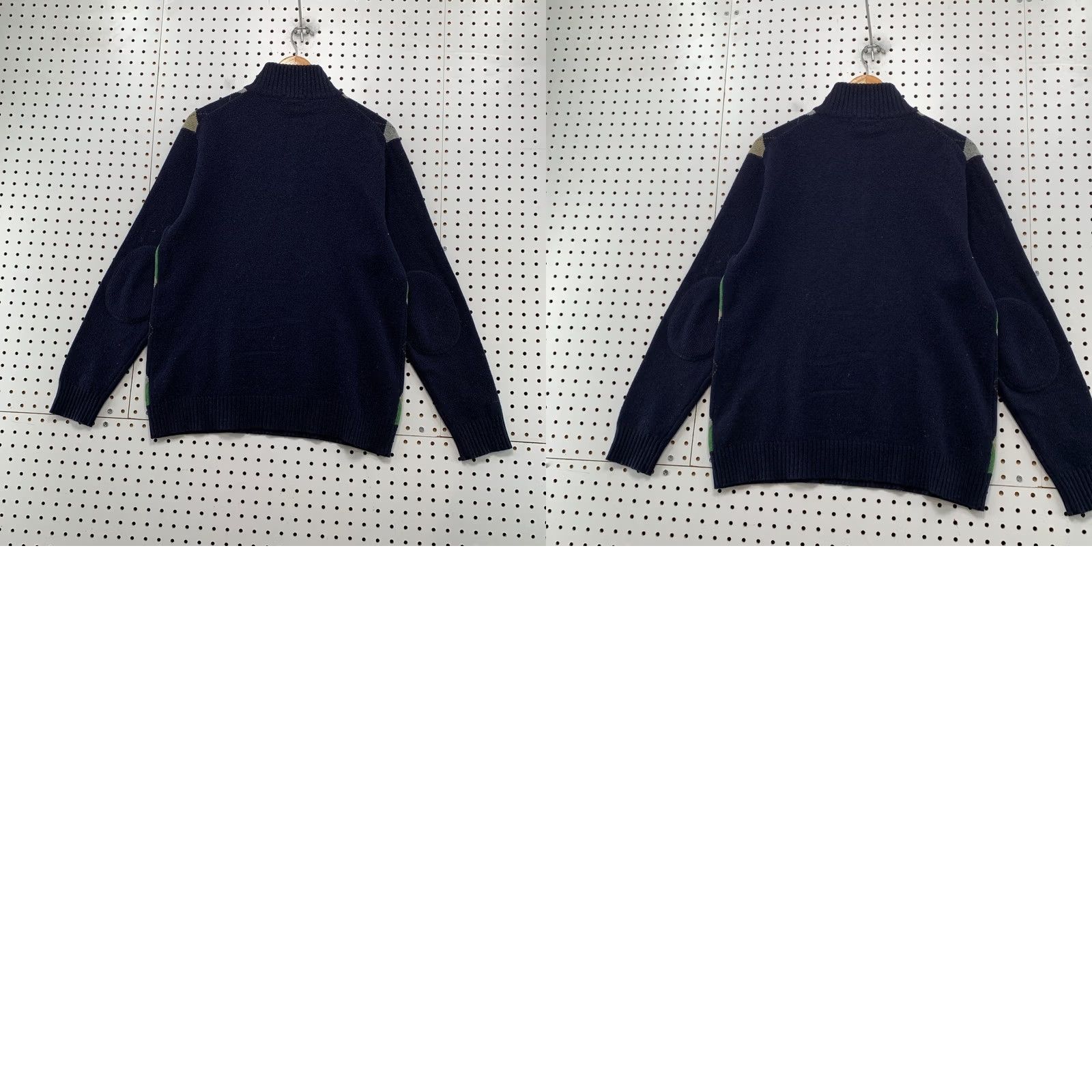 J.Crew J.CREW Wool Sweater Mens M 1/4 Zip Argyle Blue Green Premium Lambswool Pullover Knit Mock Neck Adult Regular Size M Mens Size US M / EU 48-50 / 2 - 9 Thumbnail