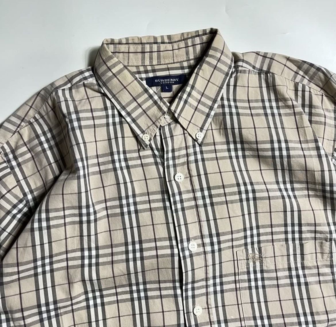 Burberry Vintage classic Burberry Nova Check Shirt Size US L / EU 52-54 / 3 - 2 Thumbnail