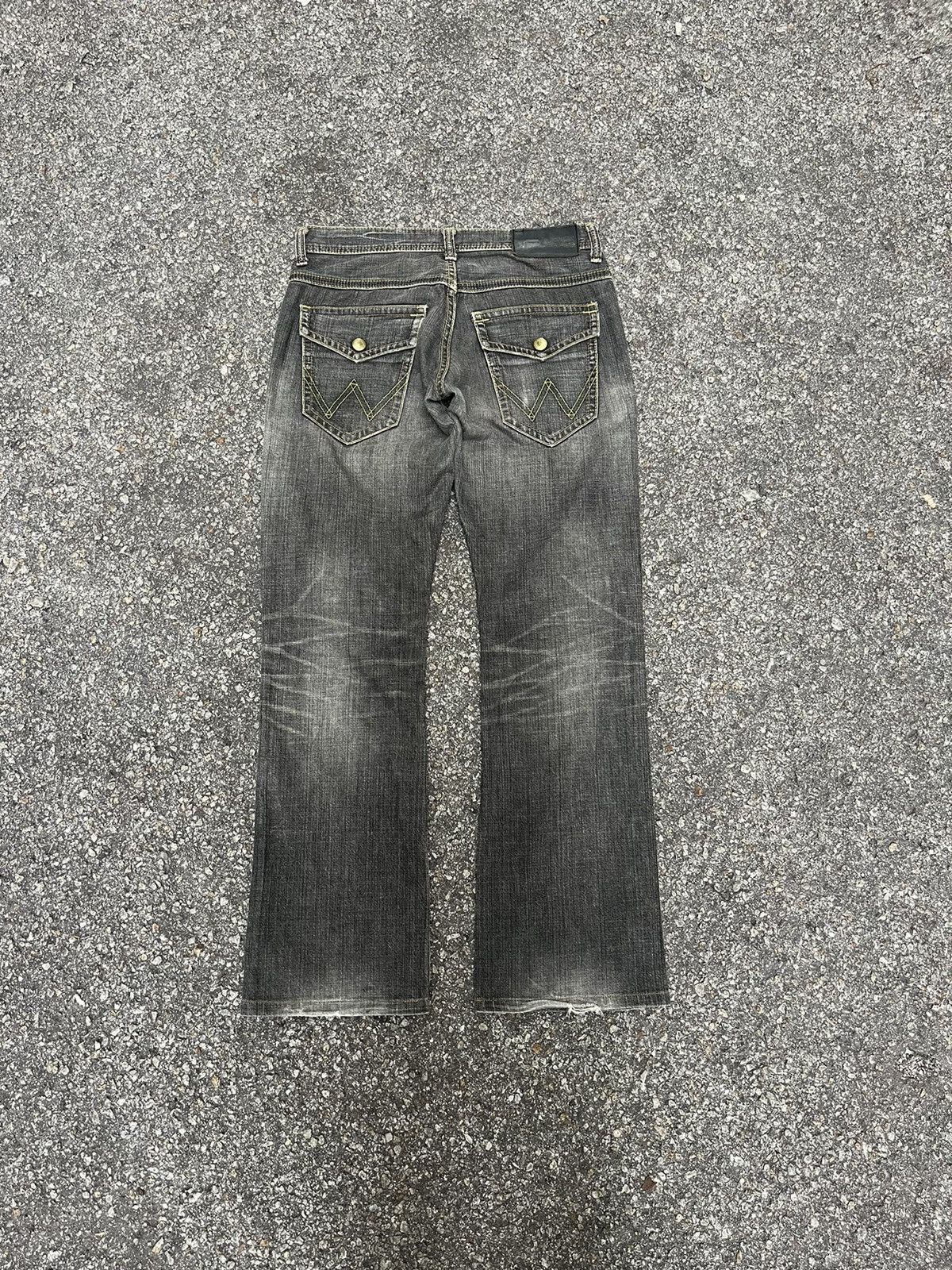 Hysteric Glamour Flare Jeans Wrangler Japan Boot Cut Low Rise Denim Size US 30 / EU 46 - 11 Thumbnail