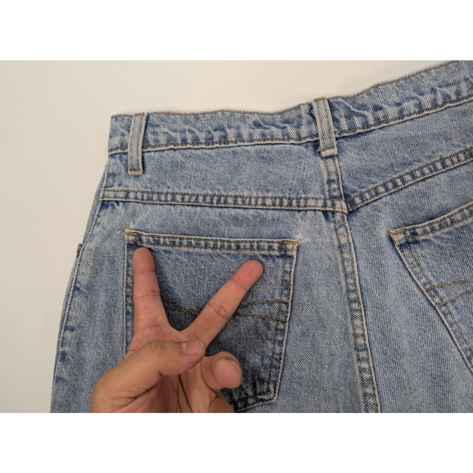 Anchor Blue Anchor Blue Jeans Women's Relaxed Fit 11/12 Blue Vintage 90s High Rise Denim Jeans Size 32" / US 10 / IT 46 - 6 Thumbnail