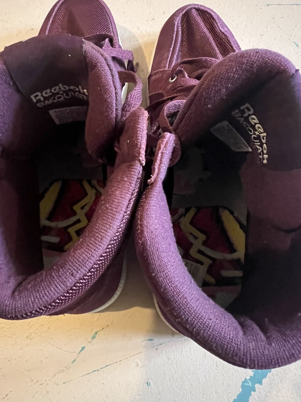 Reebok Reebok Basquiat maroon sneaker 11.5 drums rare Size US 11.5 / EU 44-45 - 2 Thumbnail