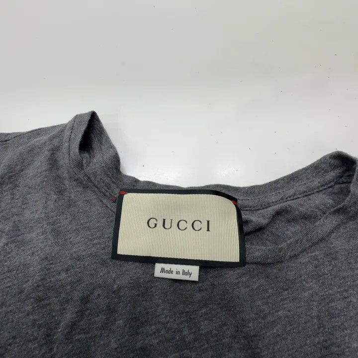 Gucci Gucci Gucci Gray Logo Printed Short Sleeve T-Shirt -2506 Size US S / EU 44-46 / 1 - 5 Thumbnail