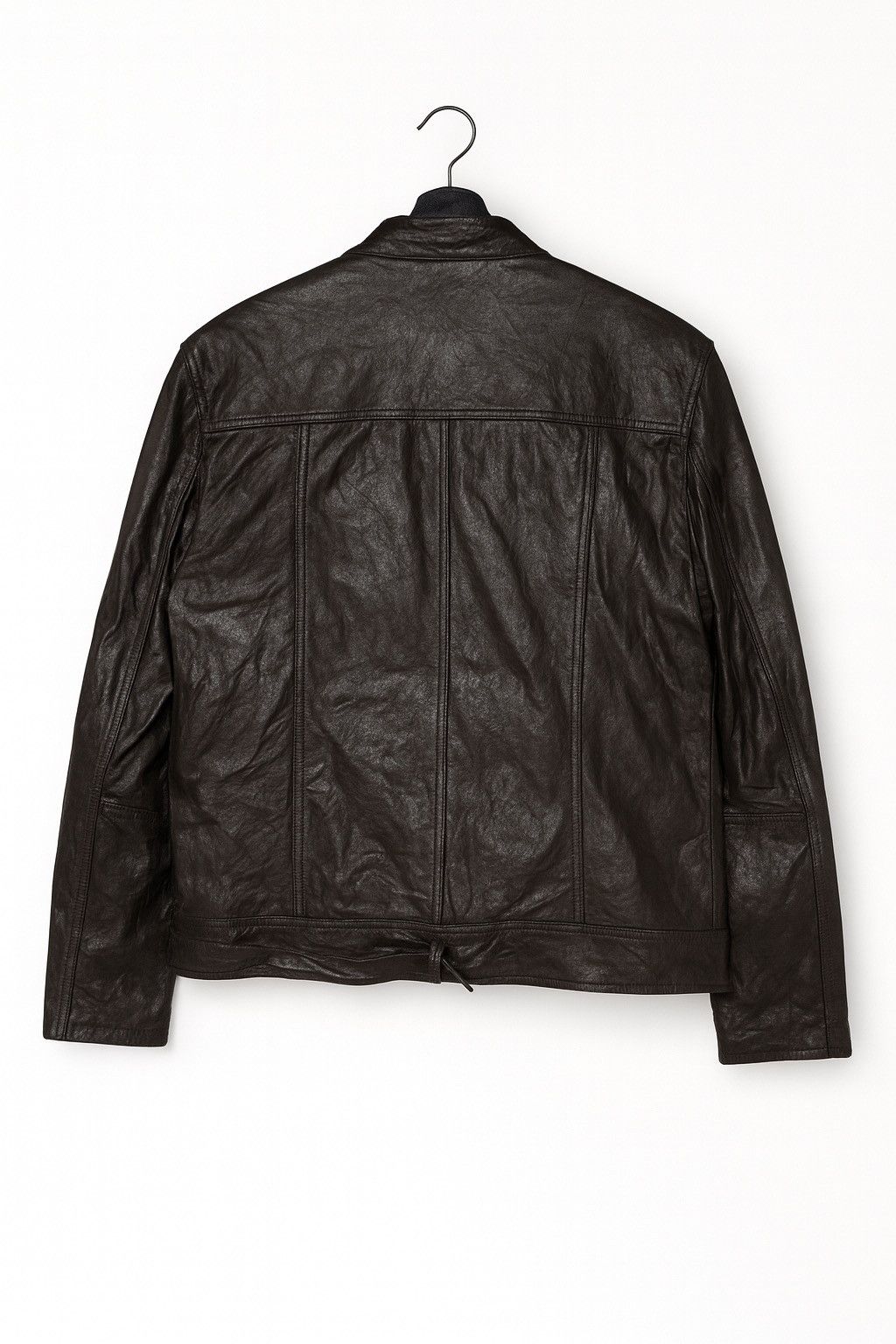Vintage Vintage Korean Moto-Utility Leather Jacket Dark Brown Size US M / EU 48-50 / 2 - 2 Thumbnail