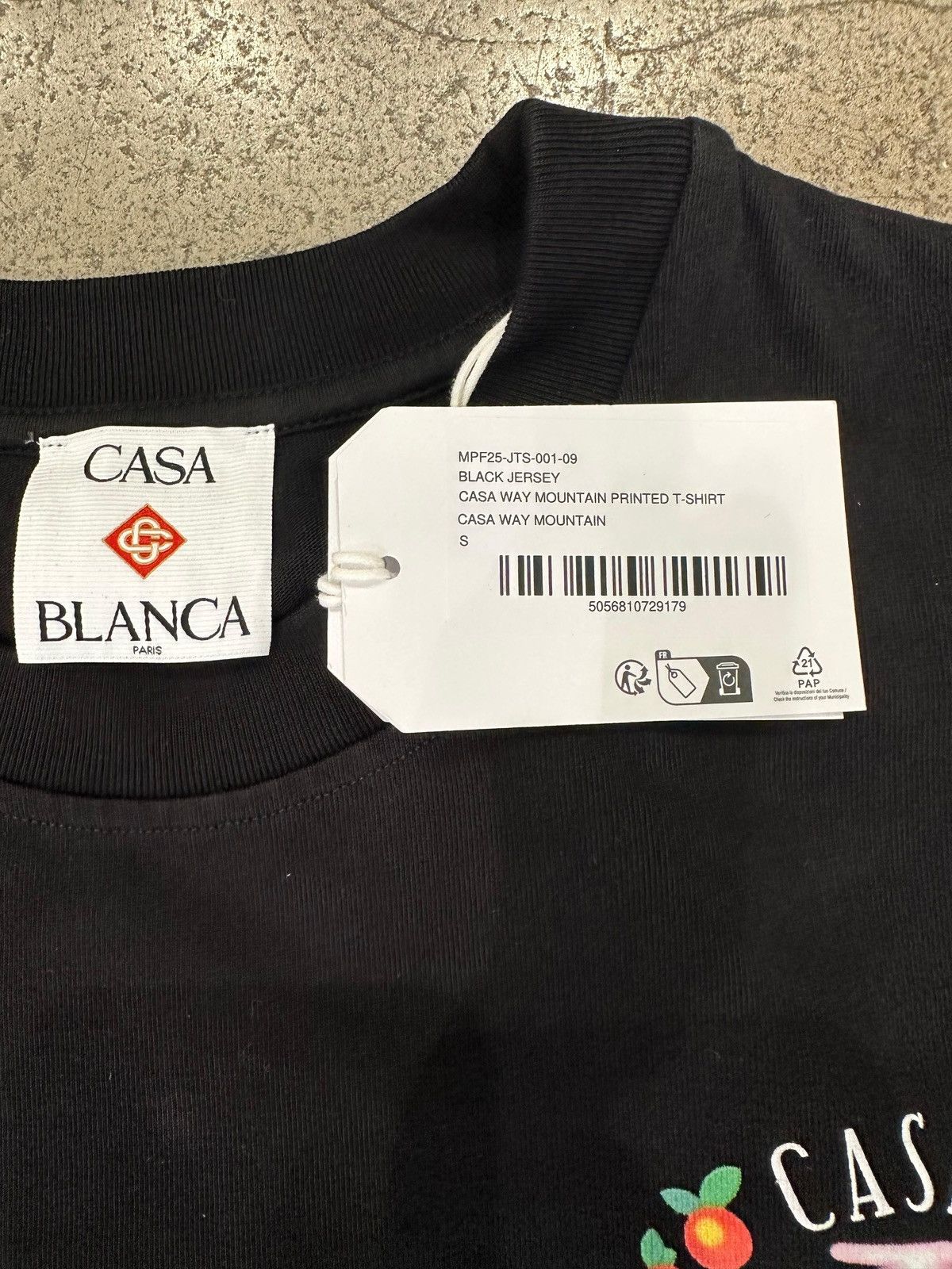 Casablanca CASABLANCA - Casa Way Mountain T-Shirt Black Size US S / EU 44-46 / 1 - 4 Thumbnail