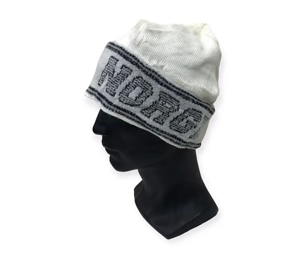 Japanese Brand Japanese Brand Norge Spellout Beanie Hat Size ONE SIZE - 1 Thumbnail