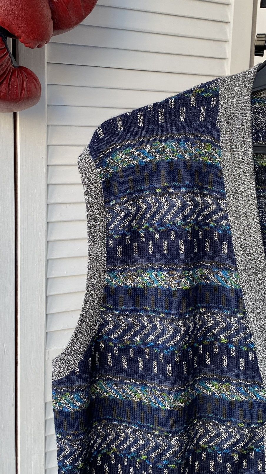 Designer × Vintage Vintage 90s Lana Knit Cardigan Sweater Button Vest Size US L / EU 52-54 / 3 - 9 Thumbnail