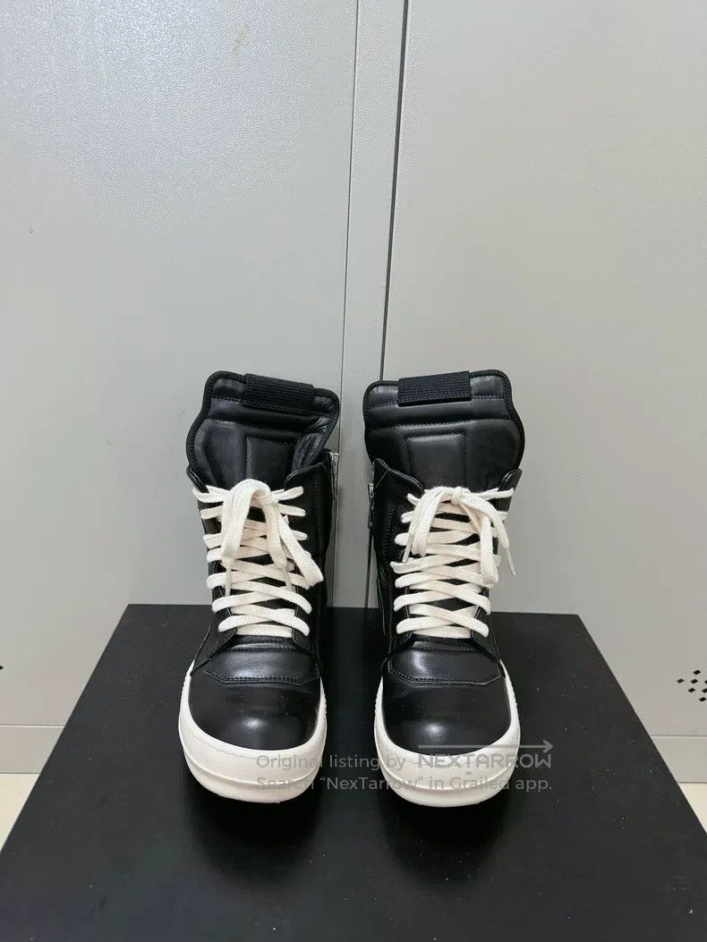 Rick Owens Rick Owens Pure Black Leather Inverted Triangle Size US 4.5 / IT 34.5 - 2 Thumbnail