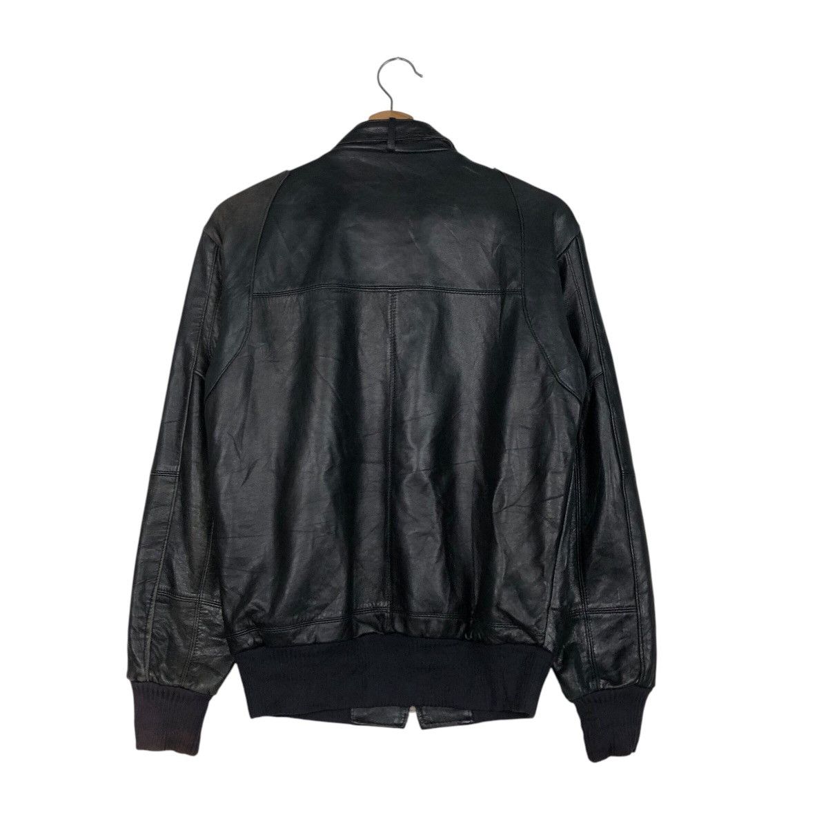 Japanese Brand 📌Vintage Genuine Leather Jacket Unknown Brand Issey Miyake Size US M / EU 48-50 / 2 - 9 Thumbnail