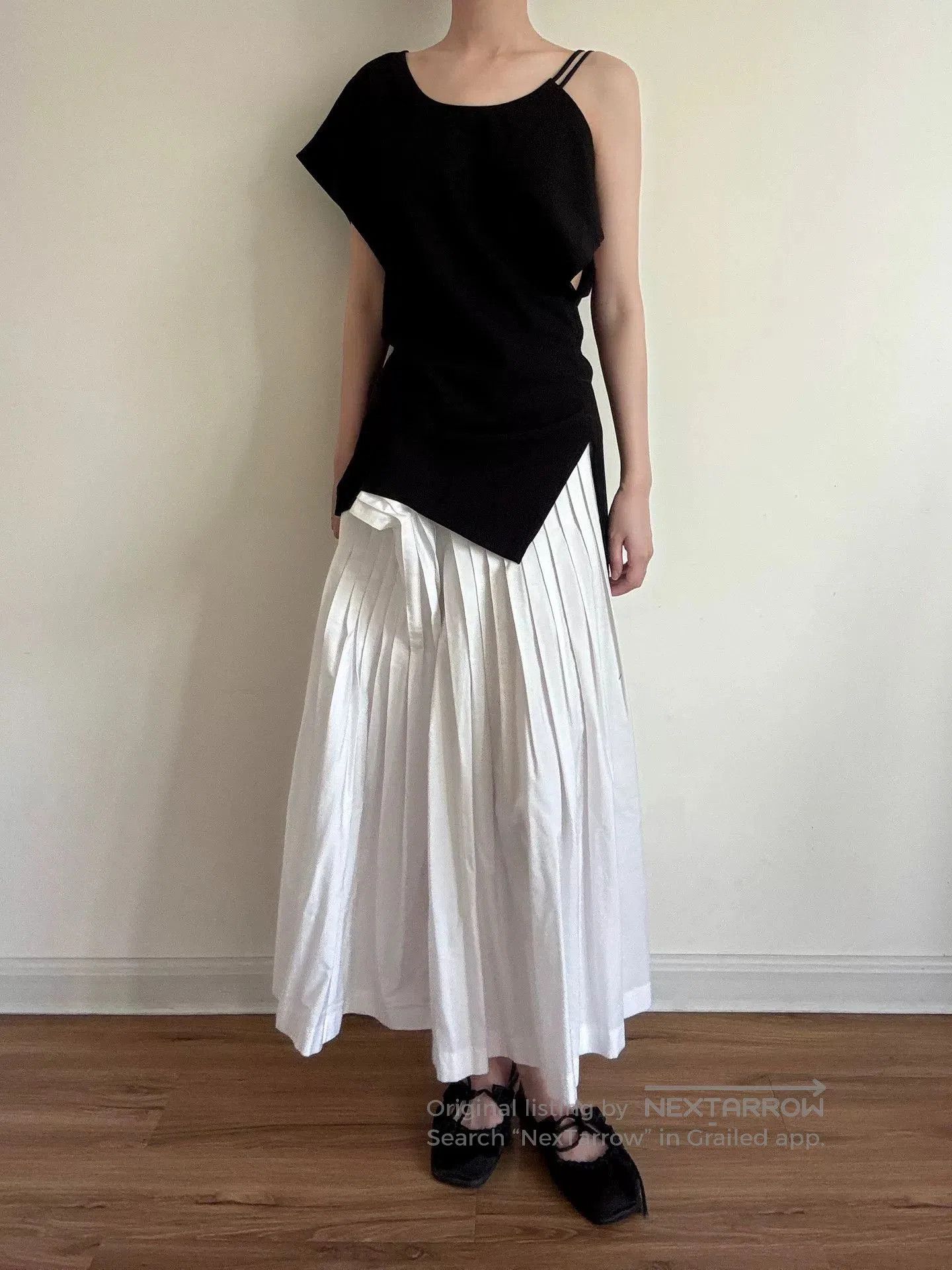 Yohji Yamamoto Black Asymmetric Shoulder Top by Limi Feu. Size S / US 4 / IT 40 - 5 Thumbnail