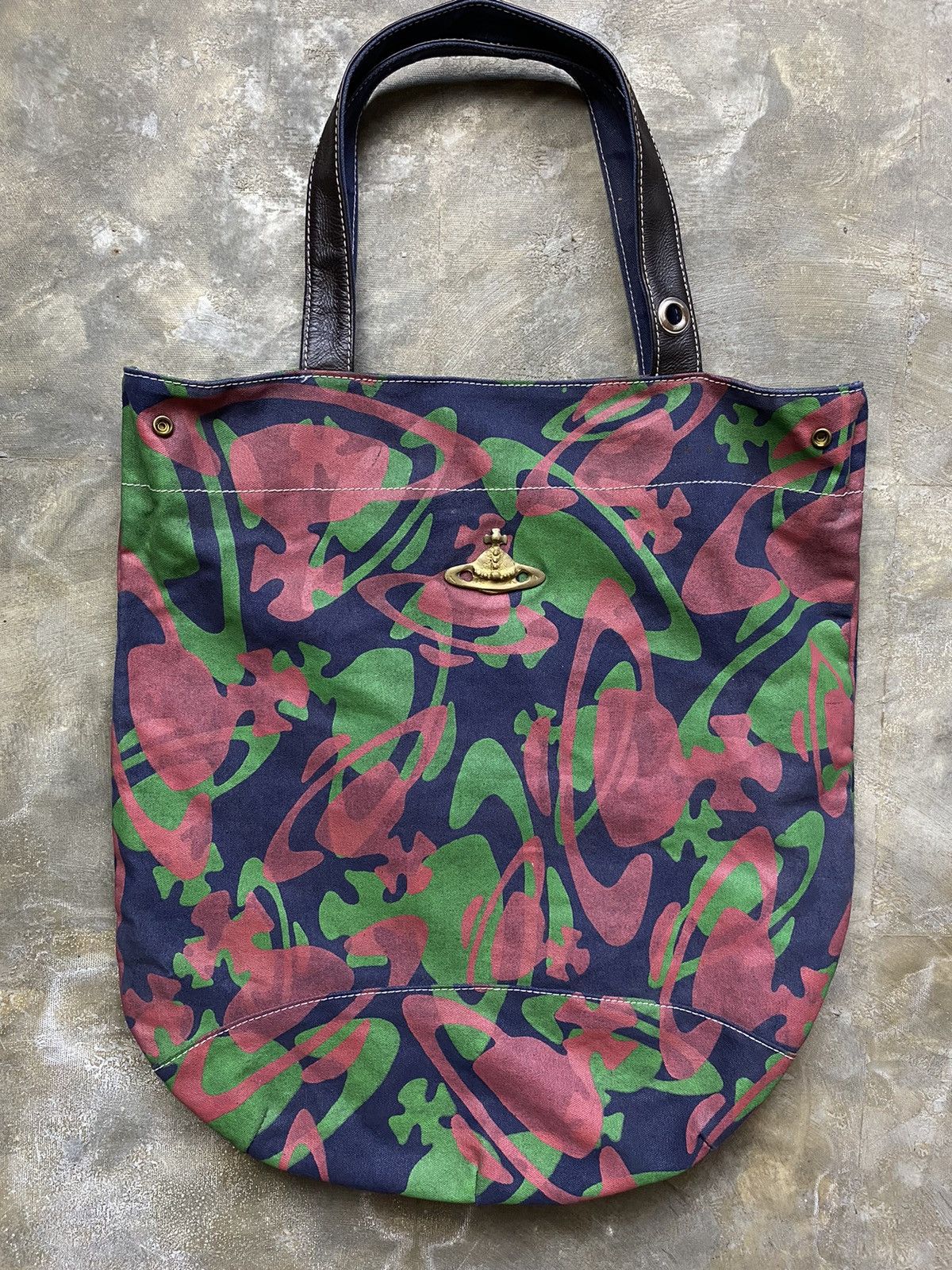 Vivienne Westwood Anglomania Orb Logo Tote Bag, Men's